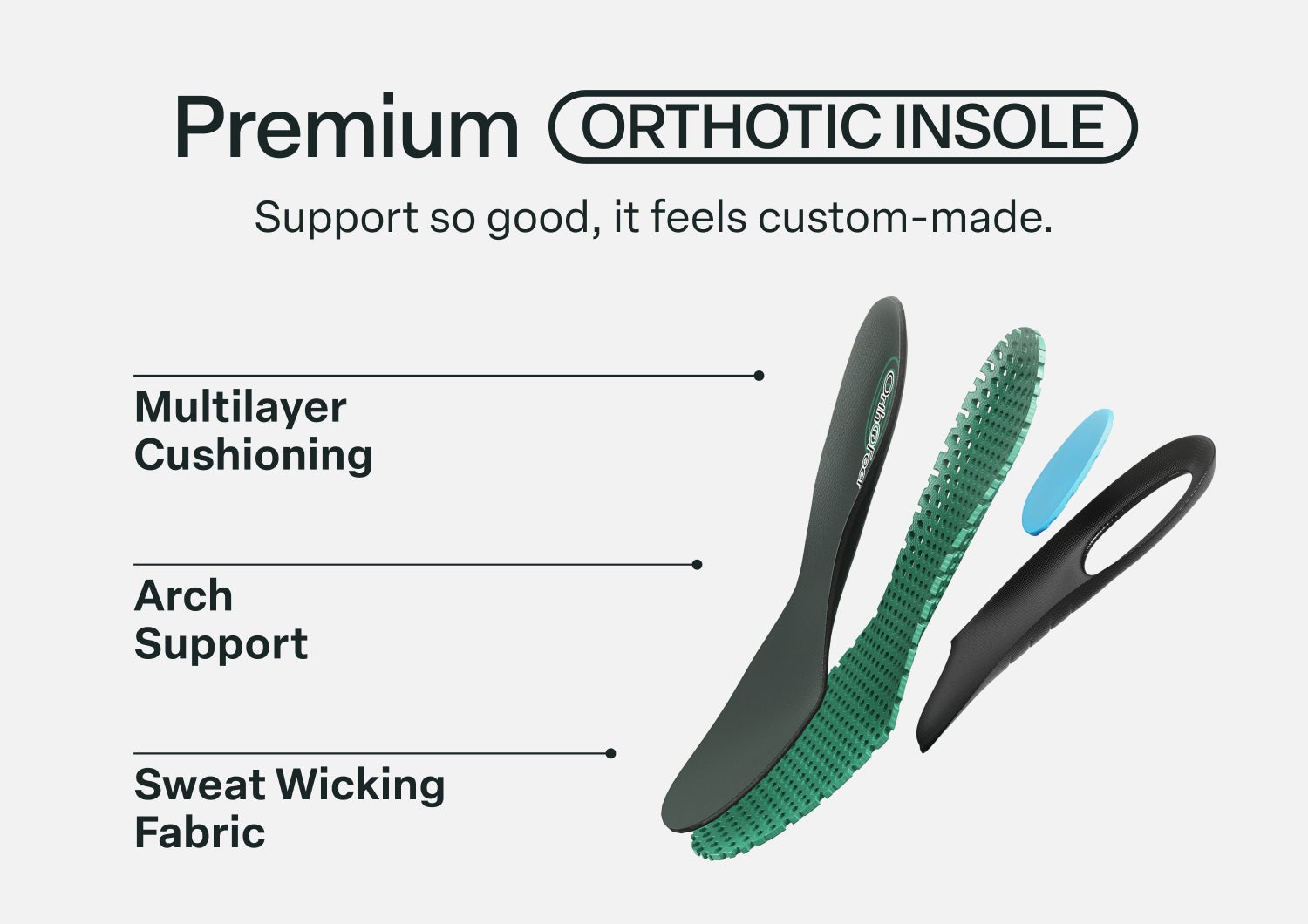 Orthofeet Captain Hands-Free Cushioned Support Women's Boat Shoe - Lifestyle - Orthotic Insole Details - 2