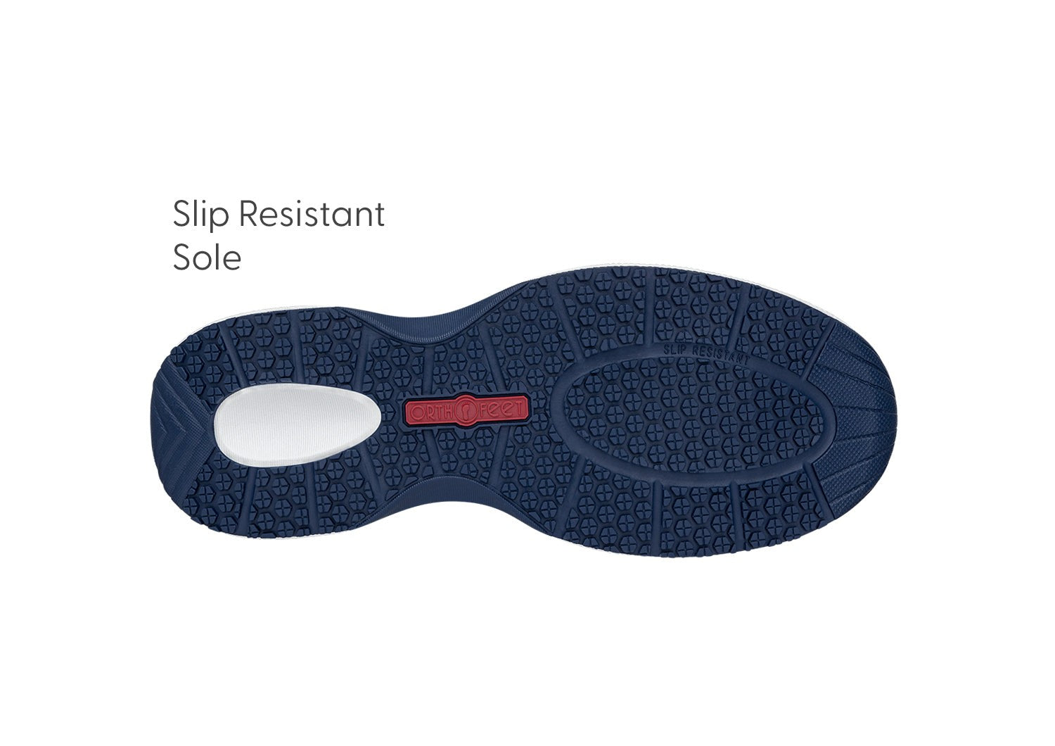 Orthofeet Captain Hands-Free Cushioned Support Women's Boat Shoe - Navy - Product View - 6