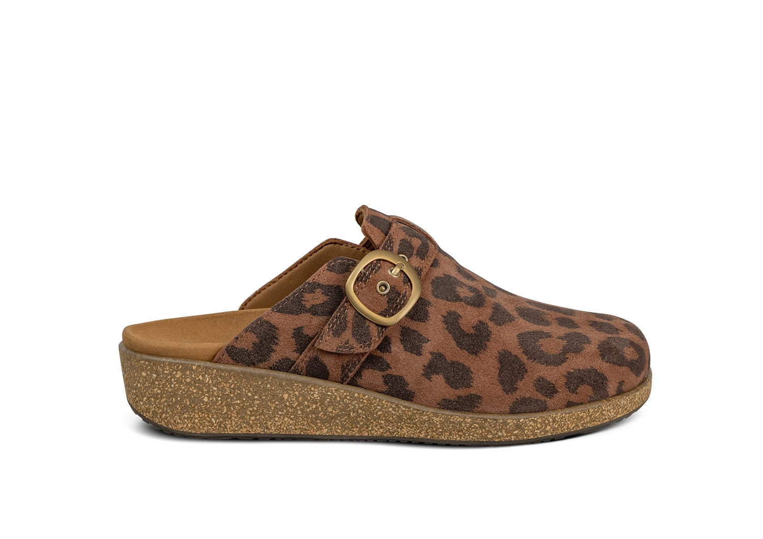 Orthofeet Casey Cushioned Support Women's Casual Clog in Leopard