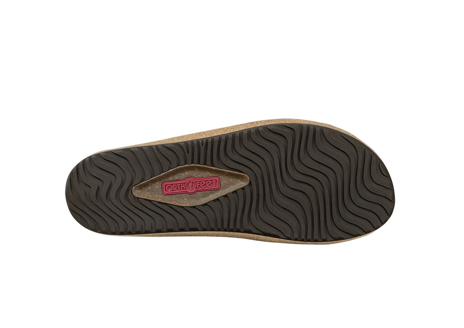 Orthofeet Casey Cushioned Support Women's Casual Clog - Leopard - Sole View - 7