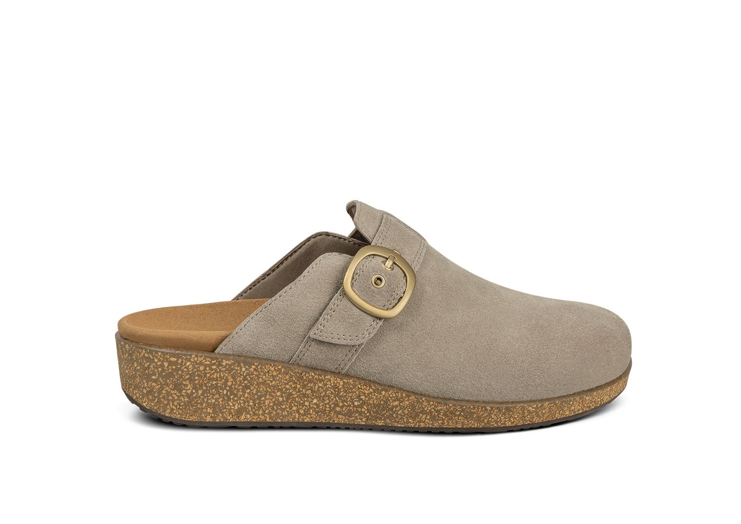 Orthofeet Casey Cushioned Support Women's Casual Clog in Taupe