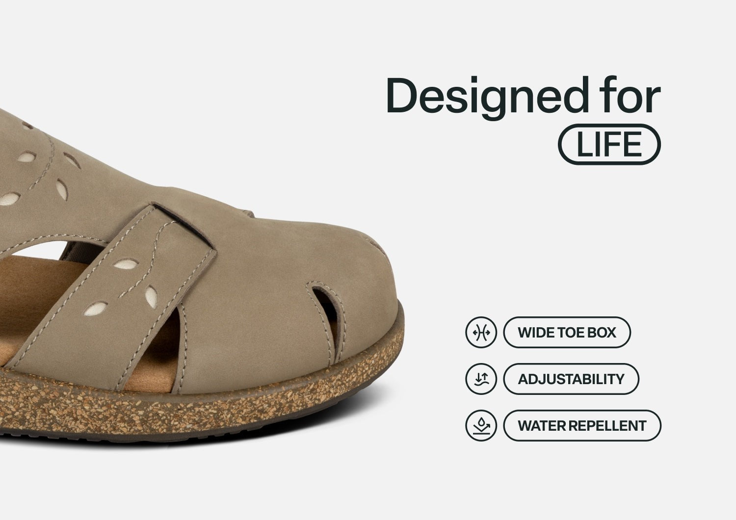 Orthofeet Celeste Ortho-Cushion Women's Sandals - Mocha - Feature Detail - 5
