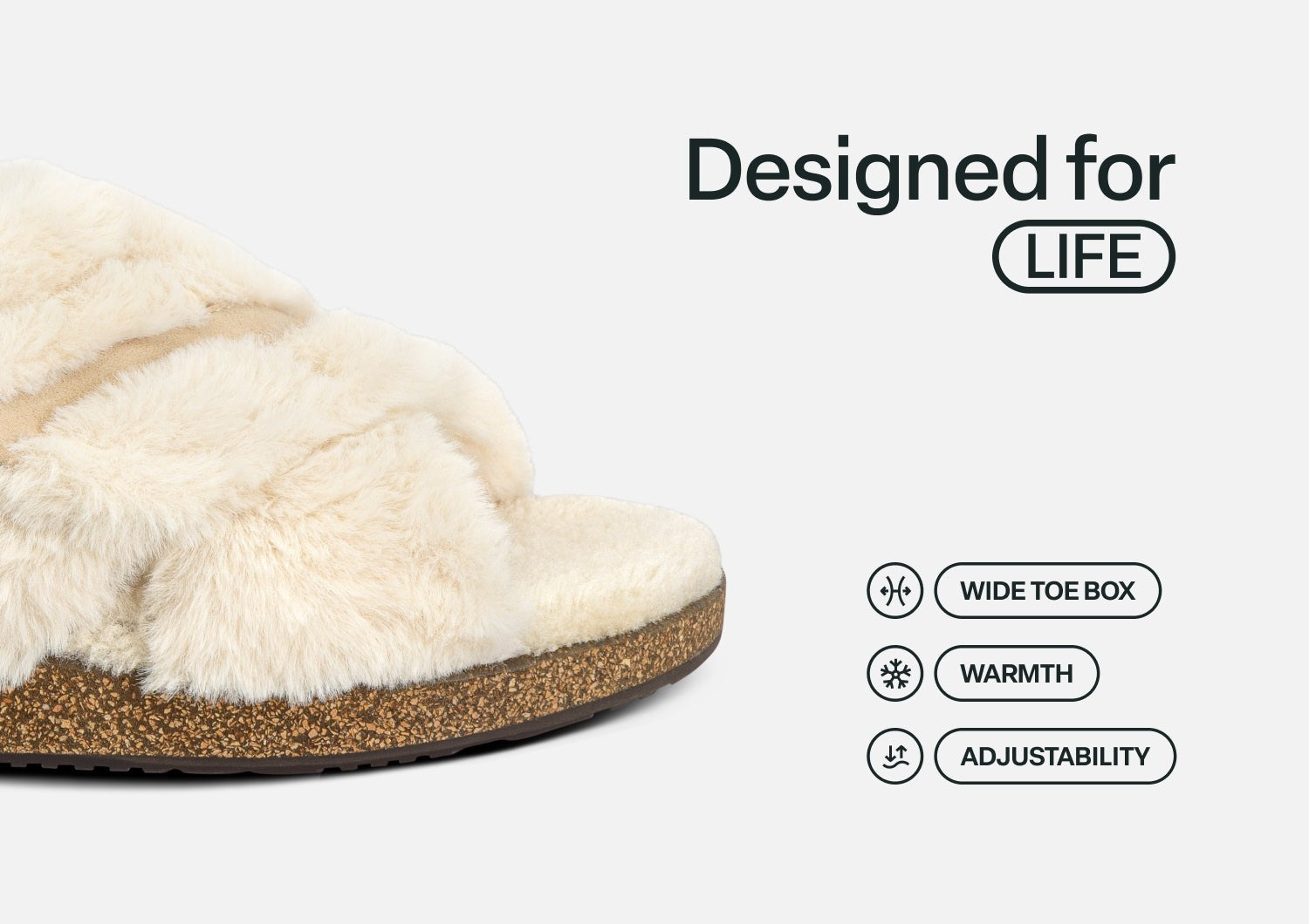 Orthofeet Celine Women's Slippers - Cream - Feature Detail - 5