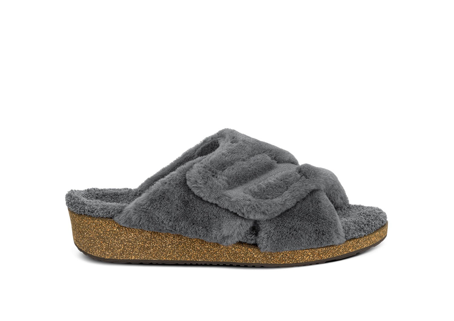 Orthofeet Celine Women's Slippers - Gray - Product View - 1