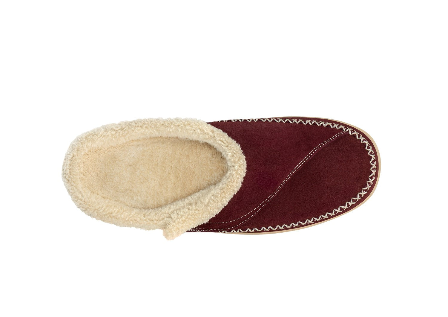 Orthofeet Charlotte Orthotic Comfort Women's Slippers - Bordeaux - Bird's Eye View - 6