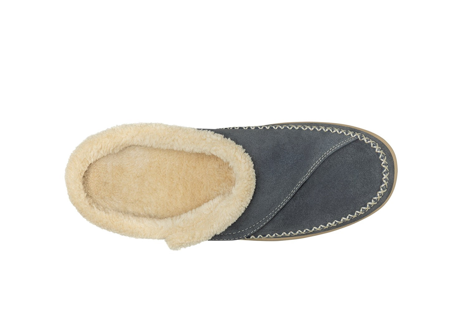 Orthofeet Charlotte Orthotic Comfort Women's Slippers - Gray - Bird's Eye View - 6