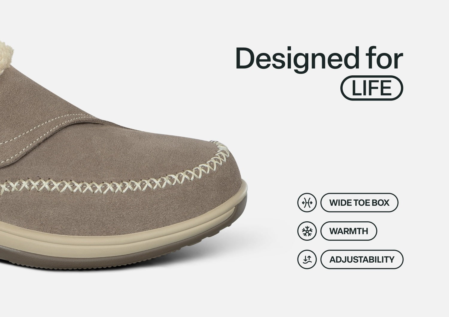 Orthofeet Charlotte Orthotic Comfort Women's Slippers - Taupe - Feature Detail - 5