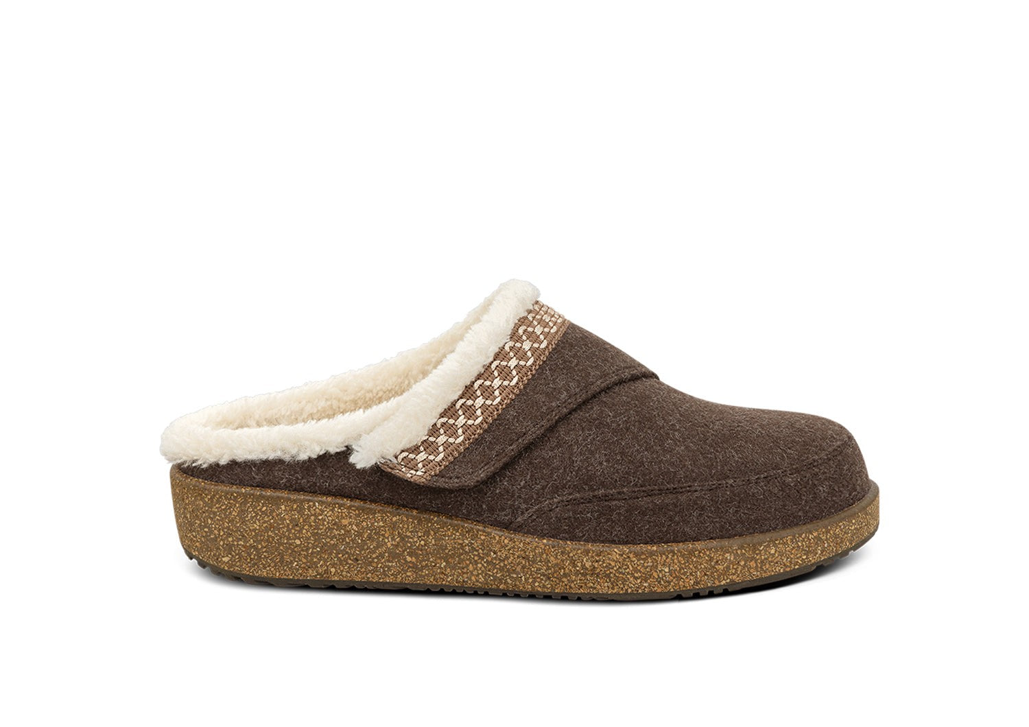 Orthofeet Clara Women's Slippers - Brown - Product View - 1