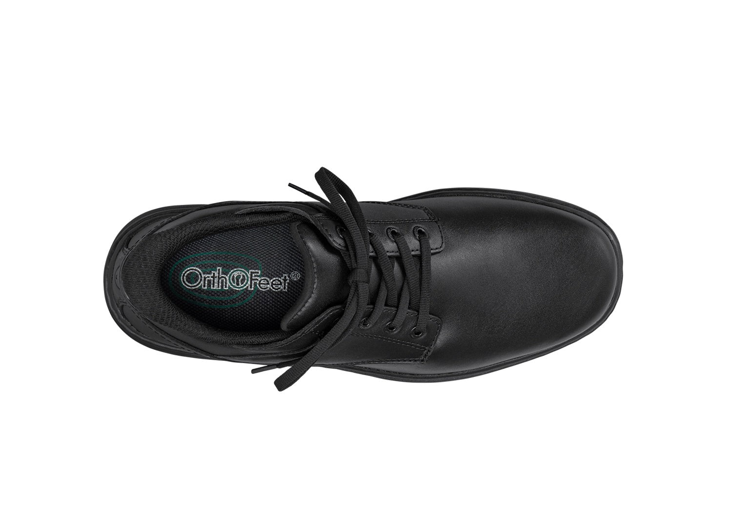 Orthofeet Claude Hands-Free Supportive Men's Casual - Charcoal - Bird's Eye View - 5