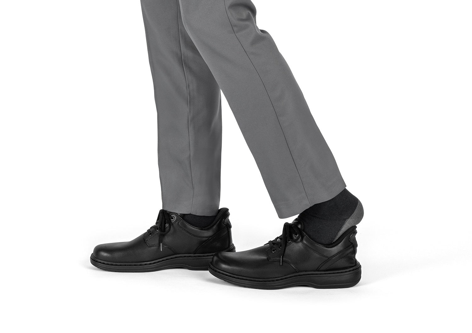 Orthofeet Claude Hands-Free Supportive Men's Casual - Charcoal - Lifestyle View - 8