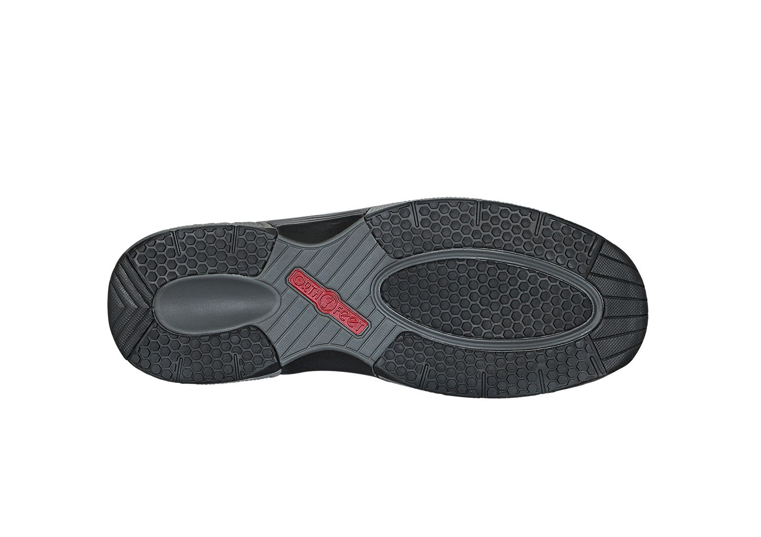 Orthofeet Clearwater Supportive Men's Sandals - Black - Sole View - 8