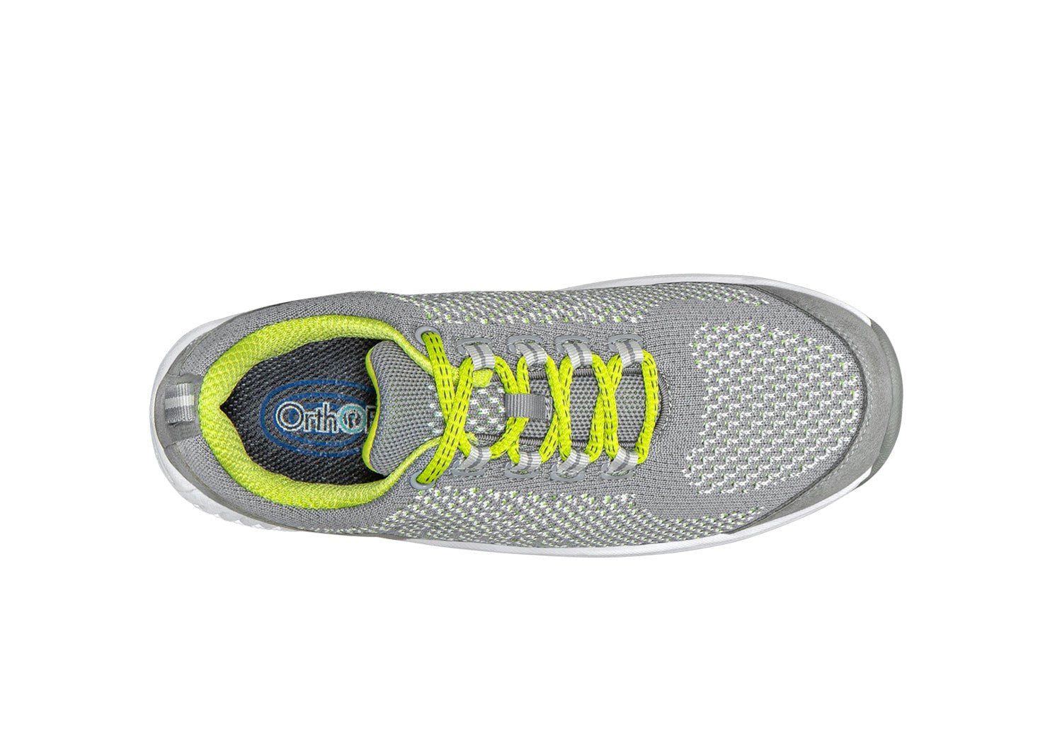 Orthofeet Coral Stretch Arch-Support Women's Sneakers - Gray - Bird's Eye View - 6