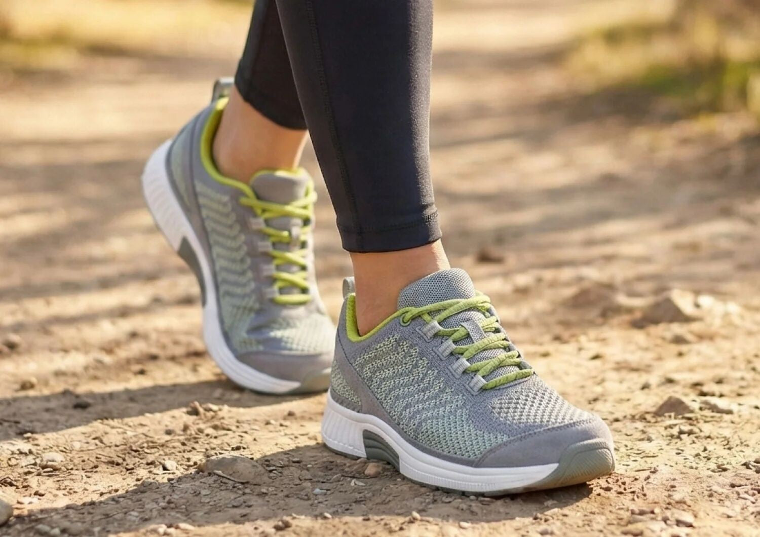 Orthofeet Coral Stretch Arch-Support Women's Sneakers - Gray - Lifestyle View - 8