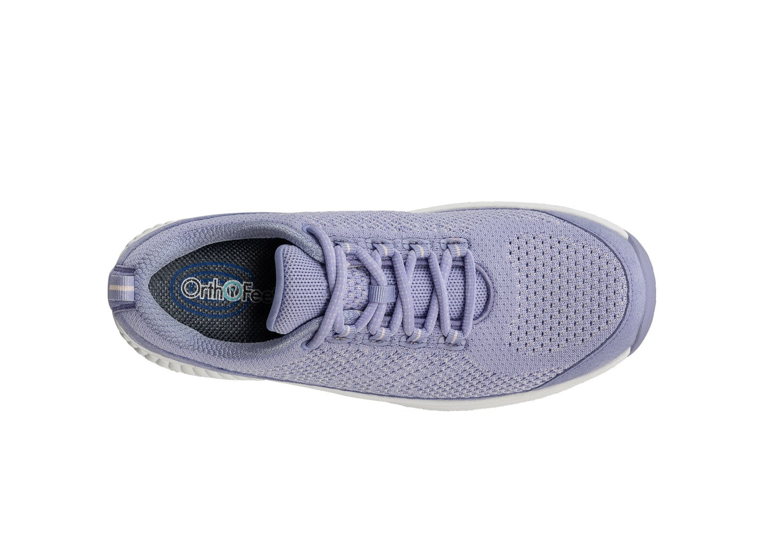 Orthofeet Coral Stretch Arch-Support Women's Sneakers - Lavender - Bird's Eye View - 6