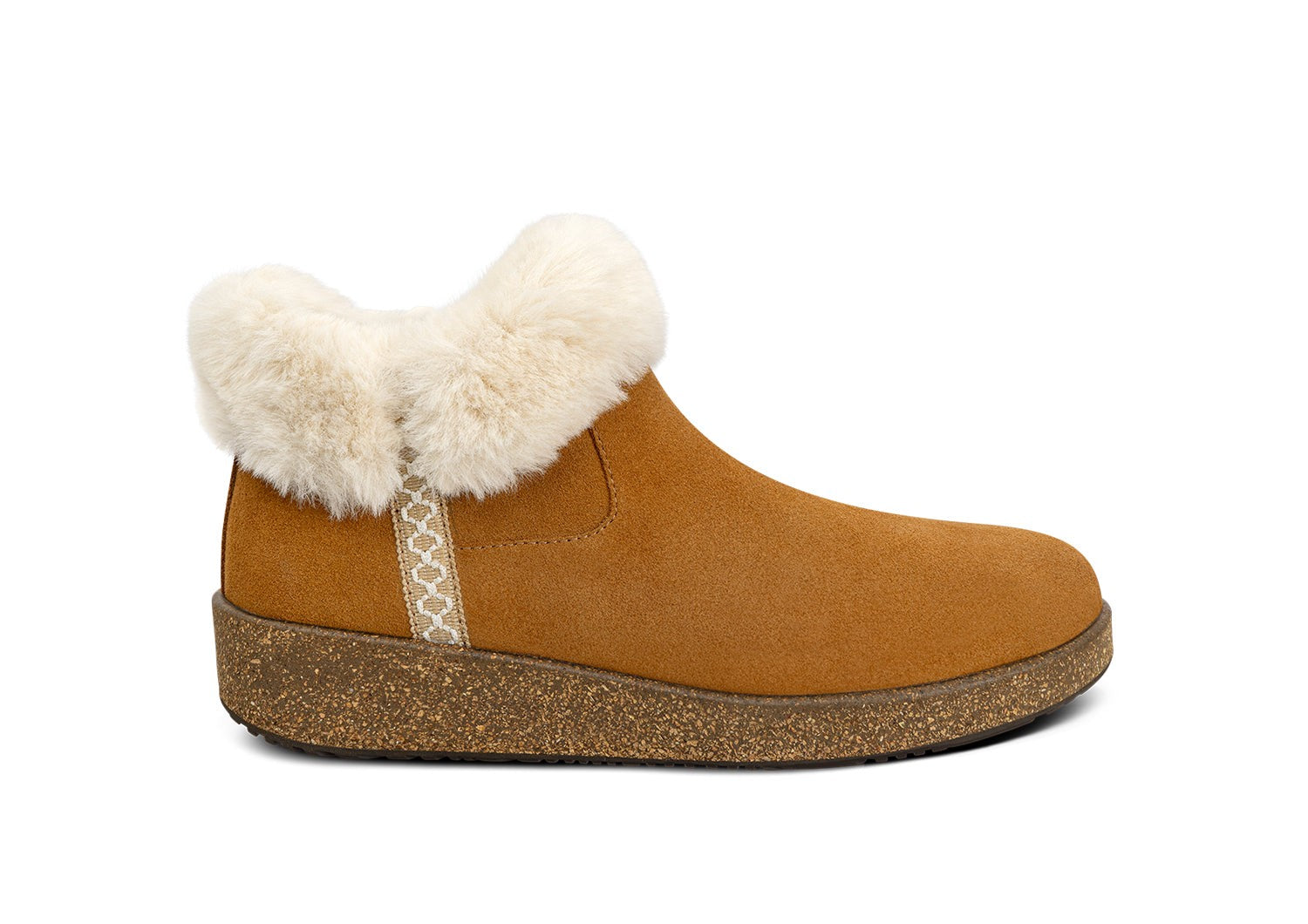 Orthofeet Cozi Cushioned Comfort Women's Boots - Chestnut - Product View - 1