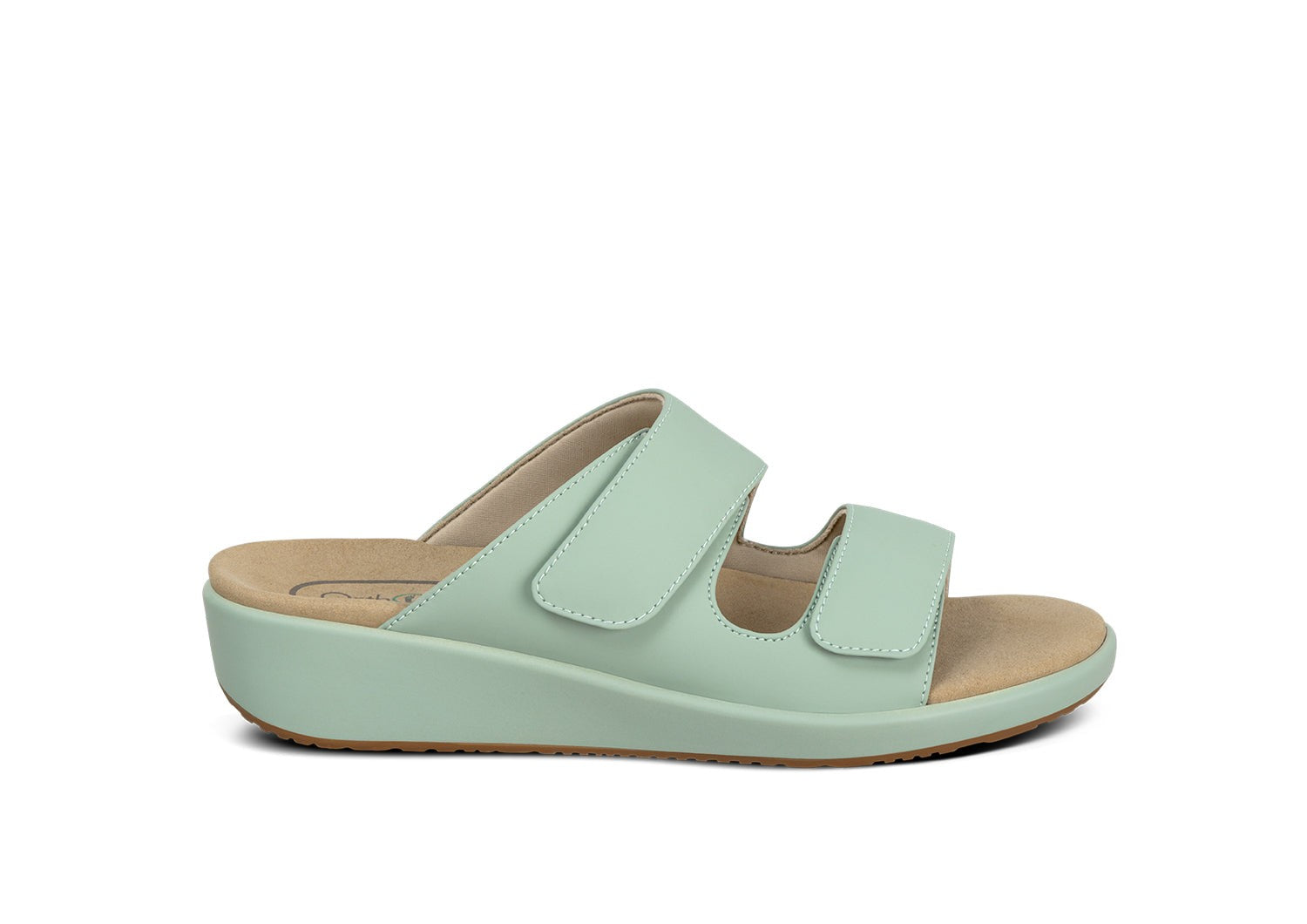 Orthofeet Cruz Supportive Adjustable Wedge Women's Sandals - Pistachio - Product View - 1