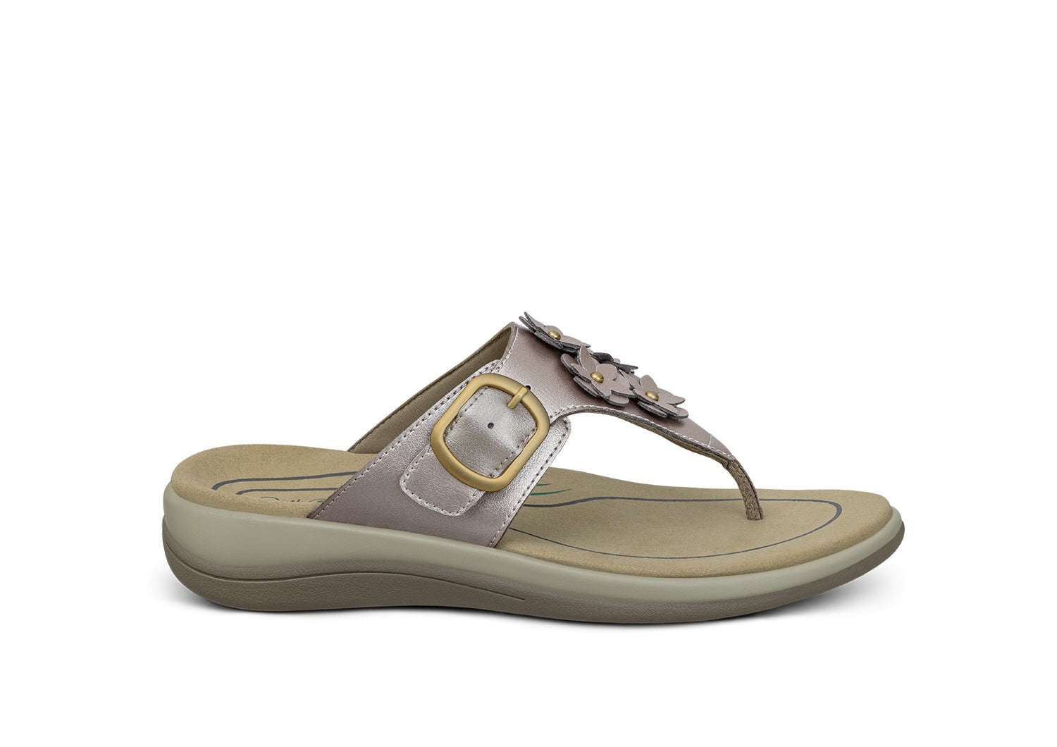 Orthofeet Daisy Women's Sandal - Pewter - Product View - 1