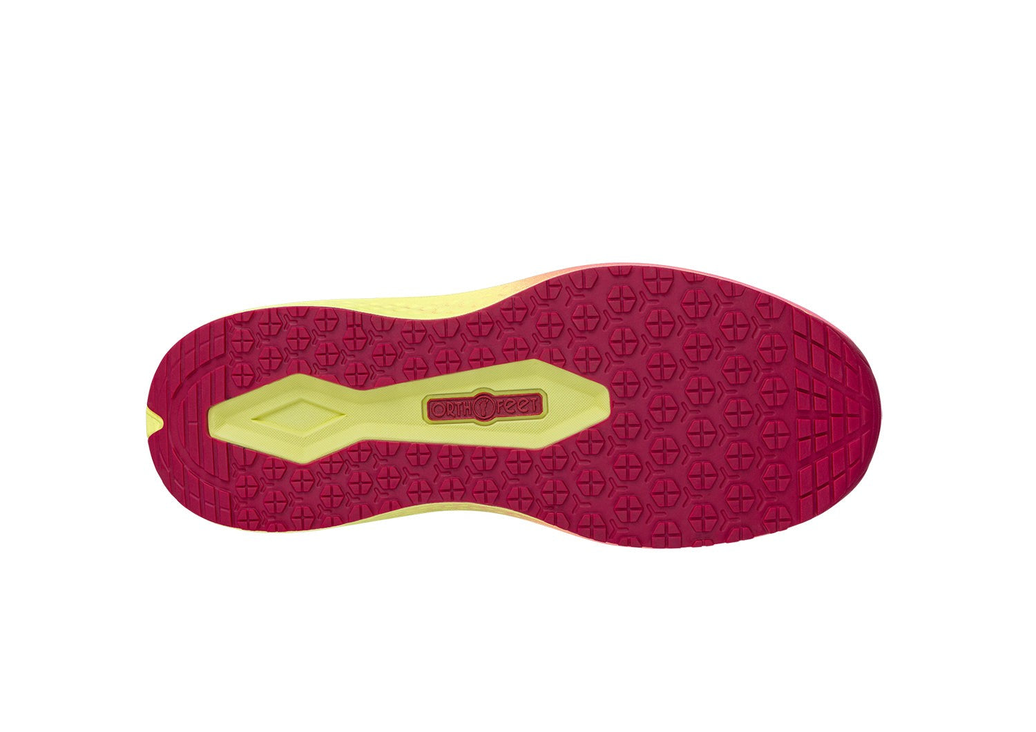 Orthofeet Dart Hands-Free Women's Sneakers - Fuschia/yellow - Product View - 7