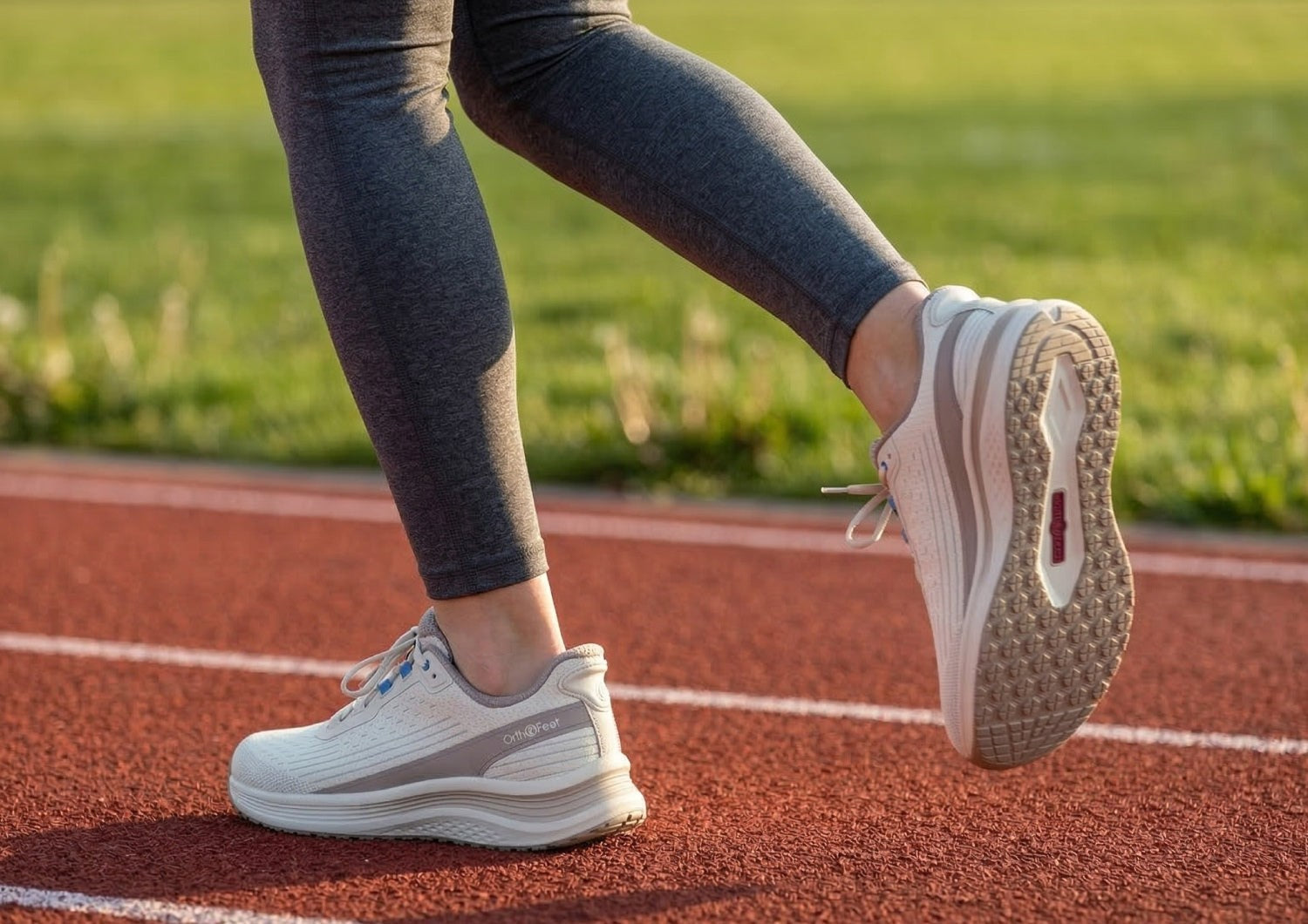 Orthofeet Dart Hands-Free Women's Sneakers - Taupe - Product View - 7