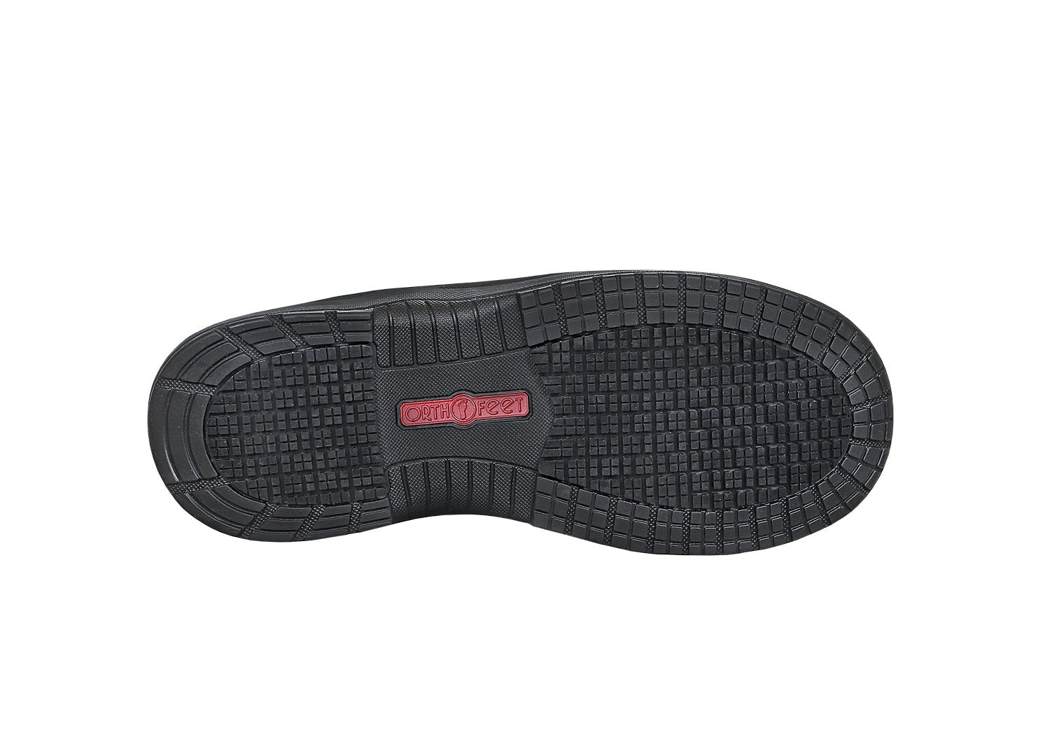 Orthofeet Dolomite Work Shoes - Brown - Sole View - 7