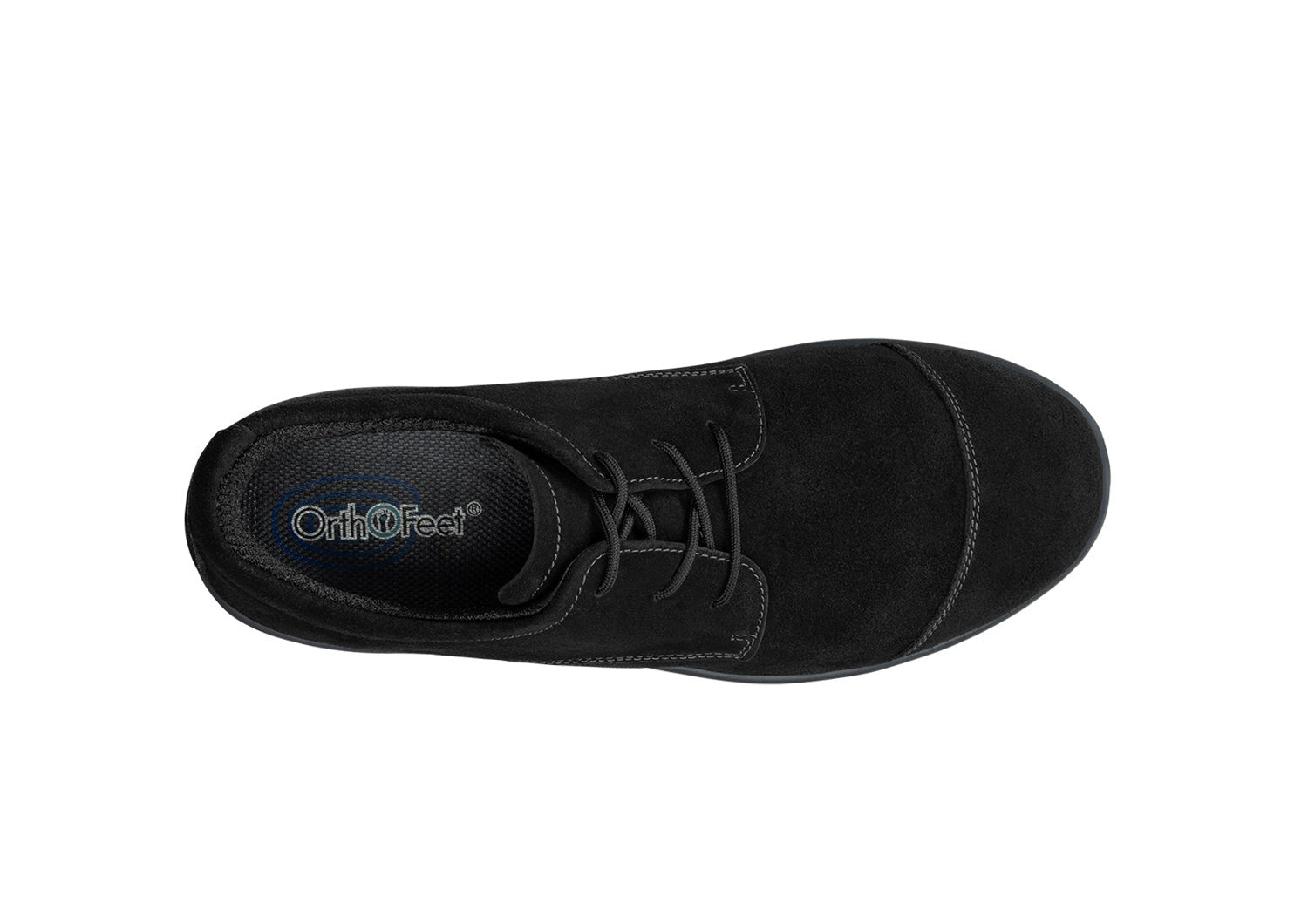Orthofeet Eleanor Women's Casual - Black - Bird's Eye View - 6