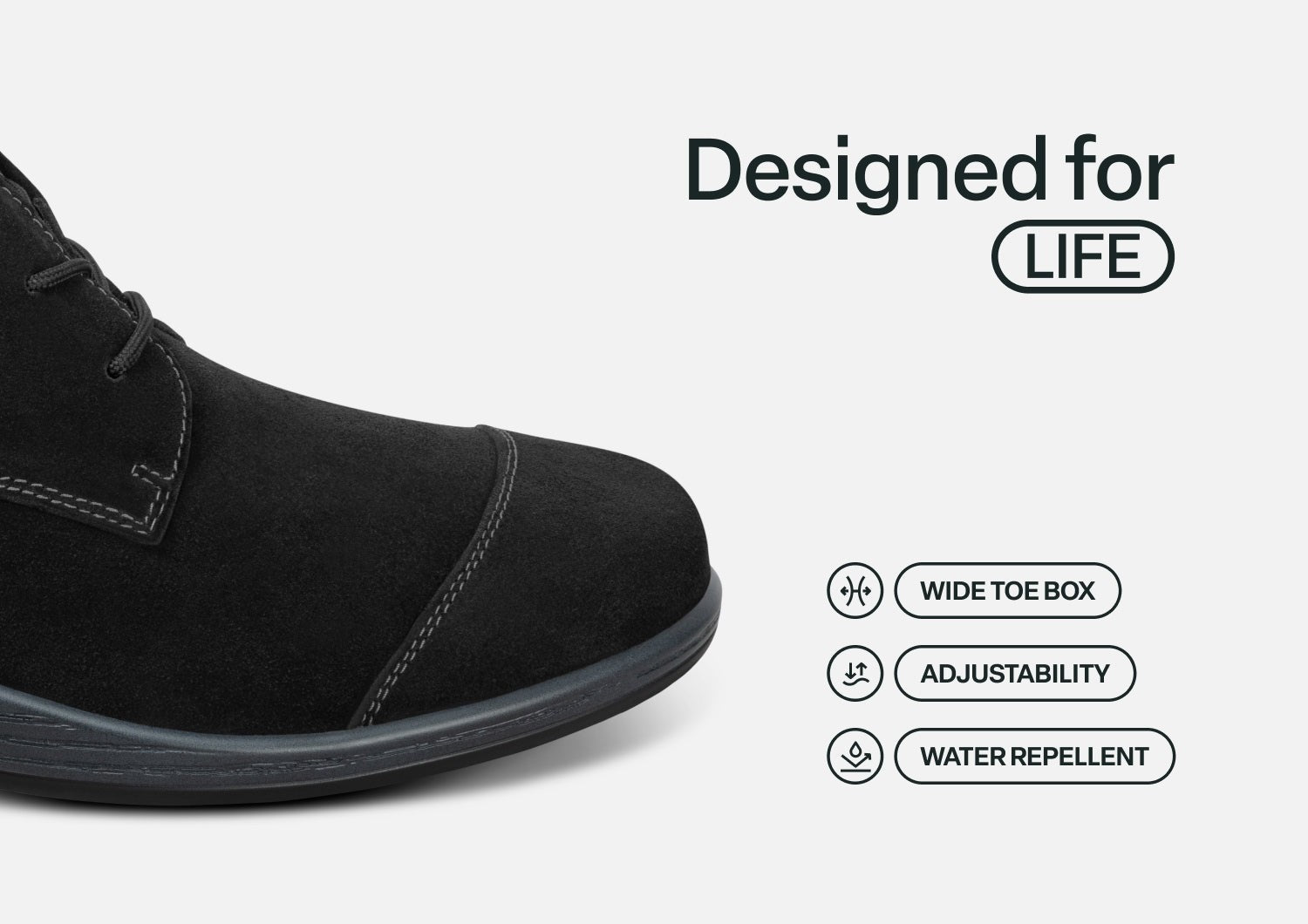Orthofeet Eleanor Women's Casual - Black - Feature Detail - 5