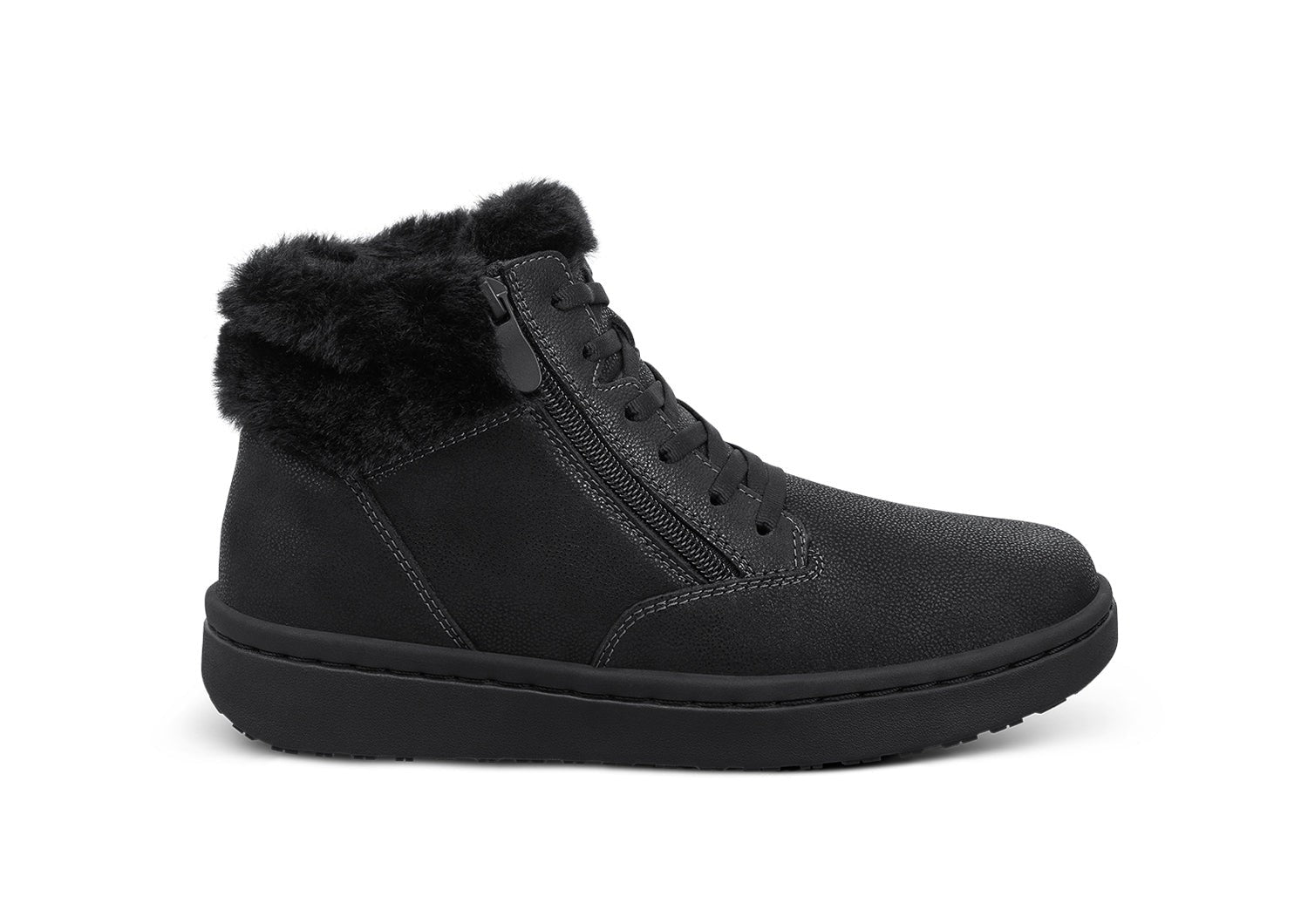 Orthofeet Elin Cushioned Arch Support Women's Boots in Black/black
