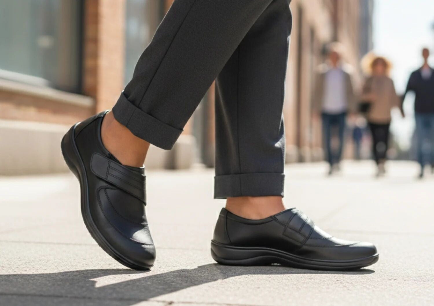 Orthofeet Emily Supportive Comfort Women's Dress - Black - Lifestyle View - 8