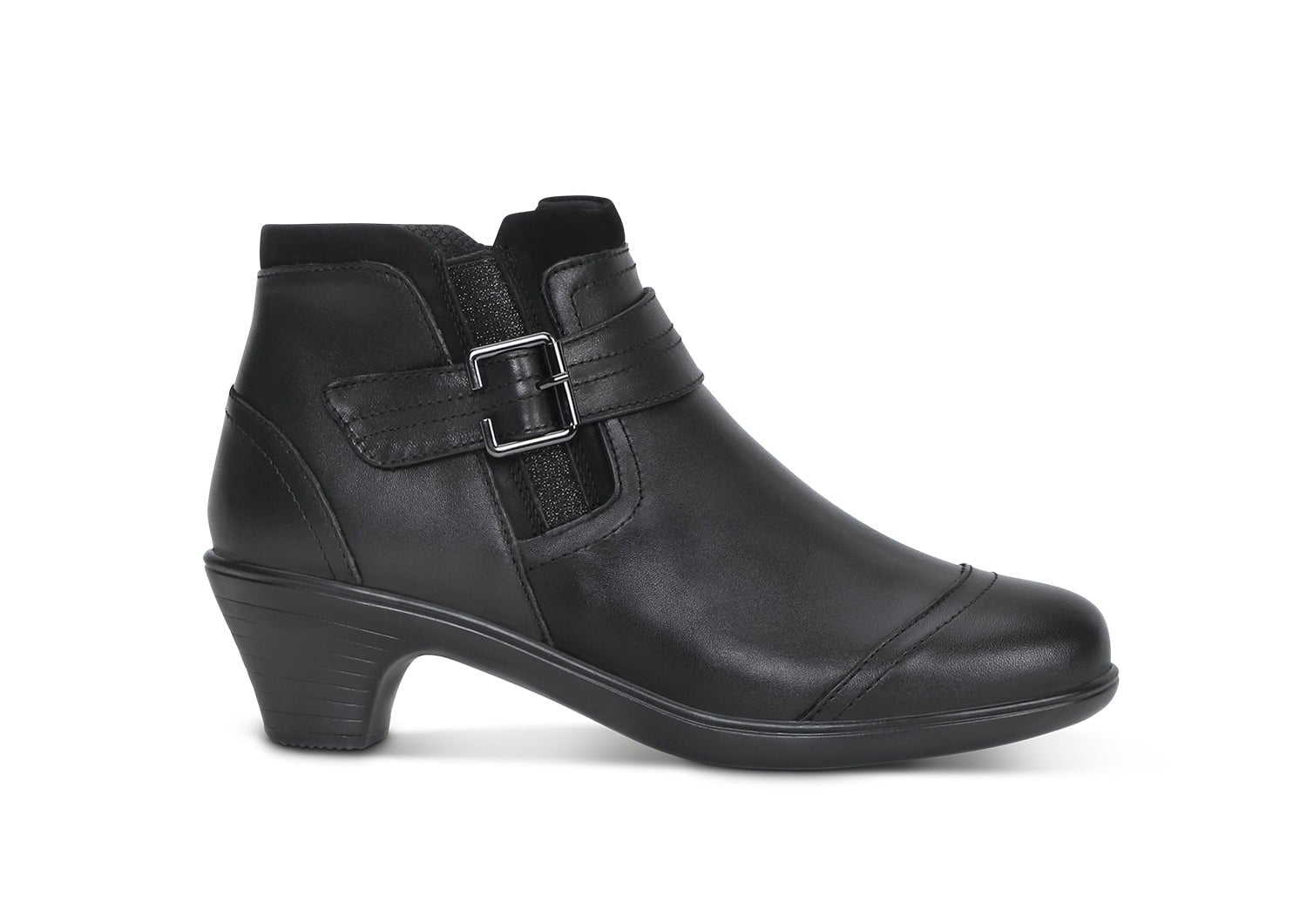 Orthofeet Emma Supportive Comfort Women's Boots - Black - Product View - 1