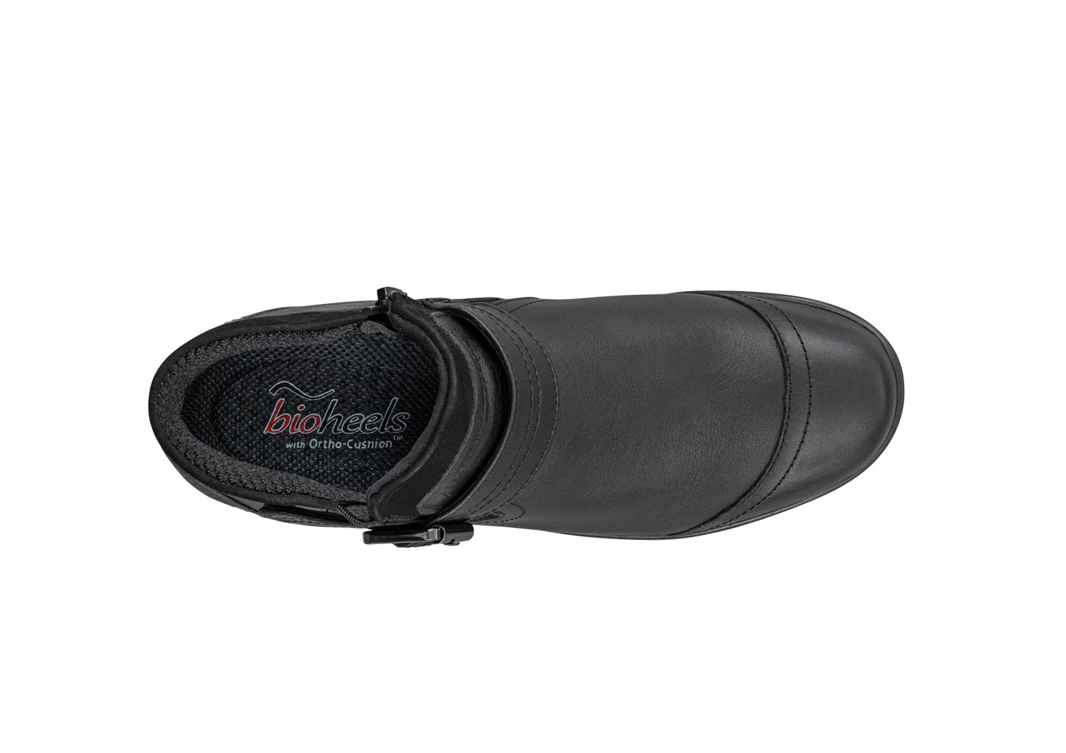 Orthofeet Emma Supportive Comfort Women's Boots - Black - Bird's Eye View - 6