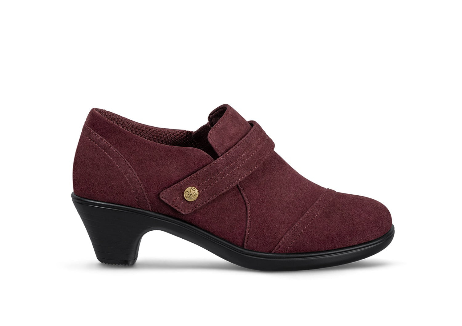 Orthofeet Eva Supportive Arch Comfort Women's Dress - Merlot - Product View - 1