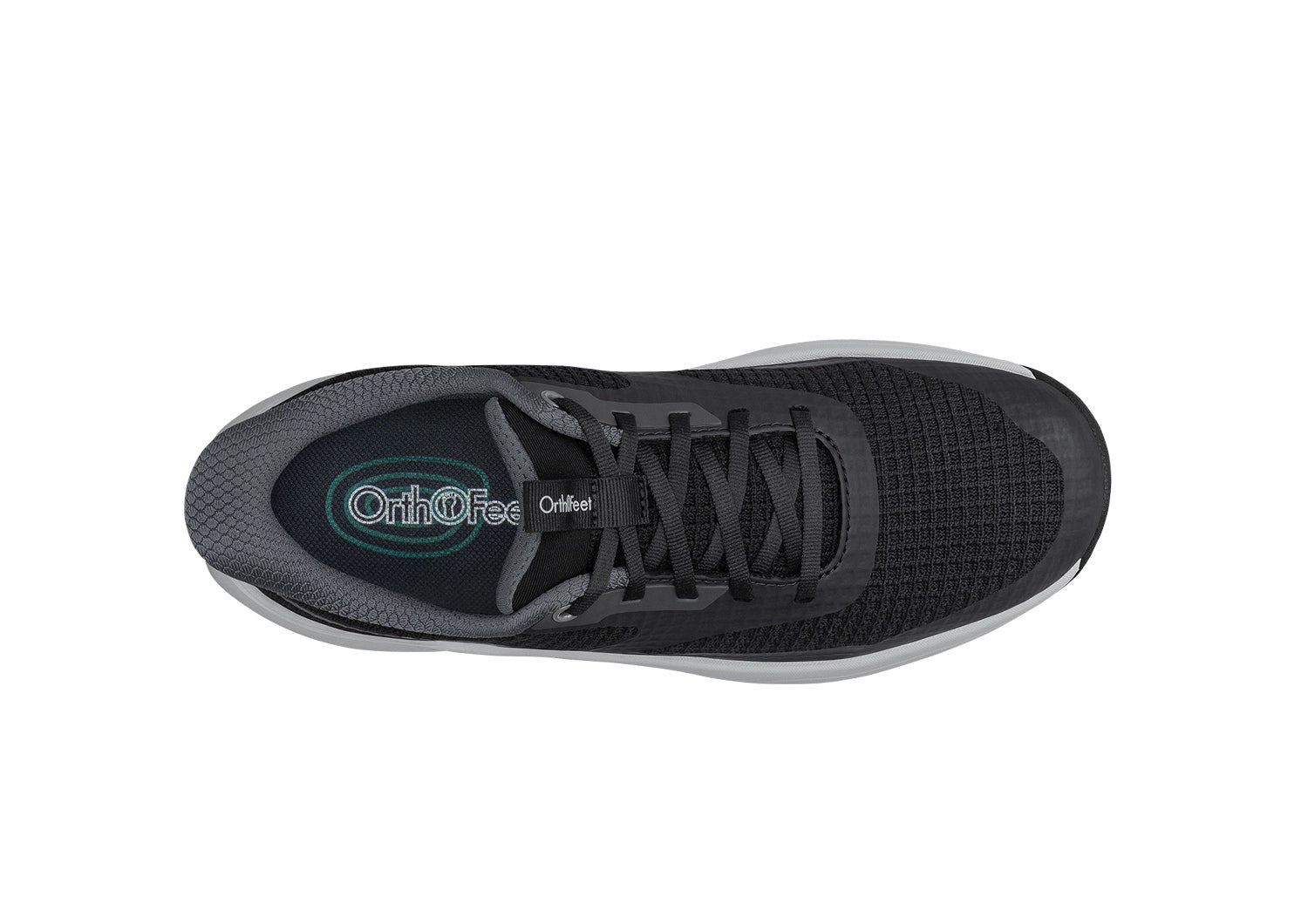 Orthofeet Fairway Hands-Free Golf Supportive Slip-On Men's Sneakers - Black/gray - Product View - 6