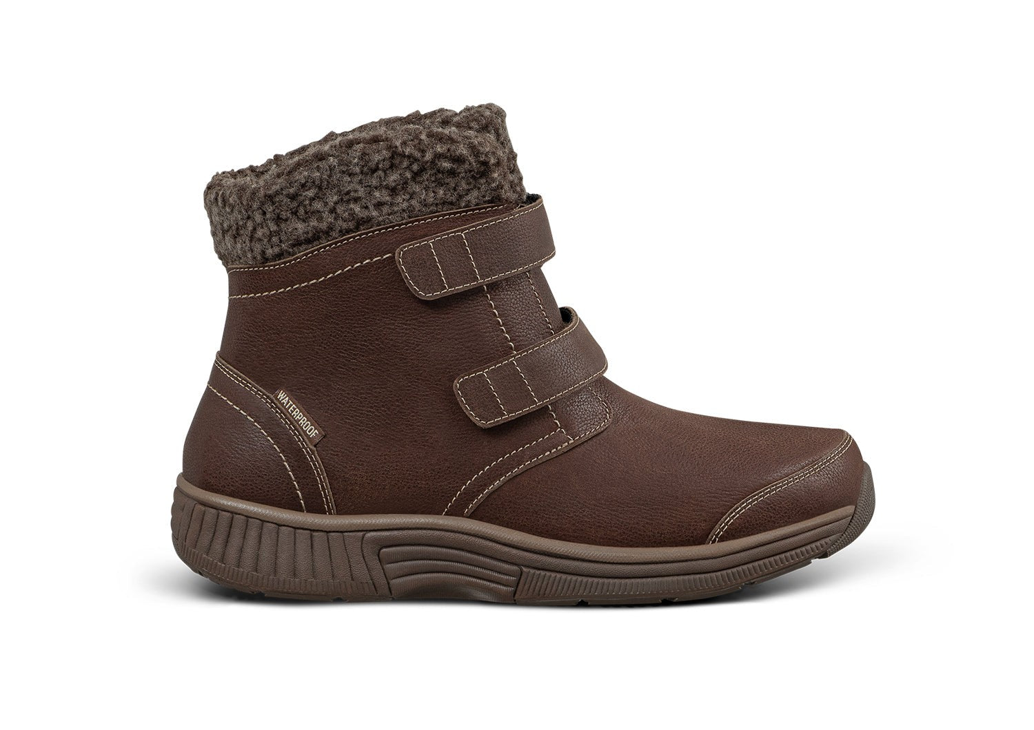 Orthofeet Florence Waterproof Cushioned Support Women's Boots in Brown