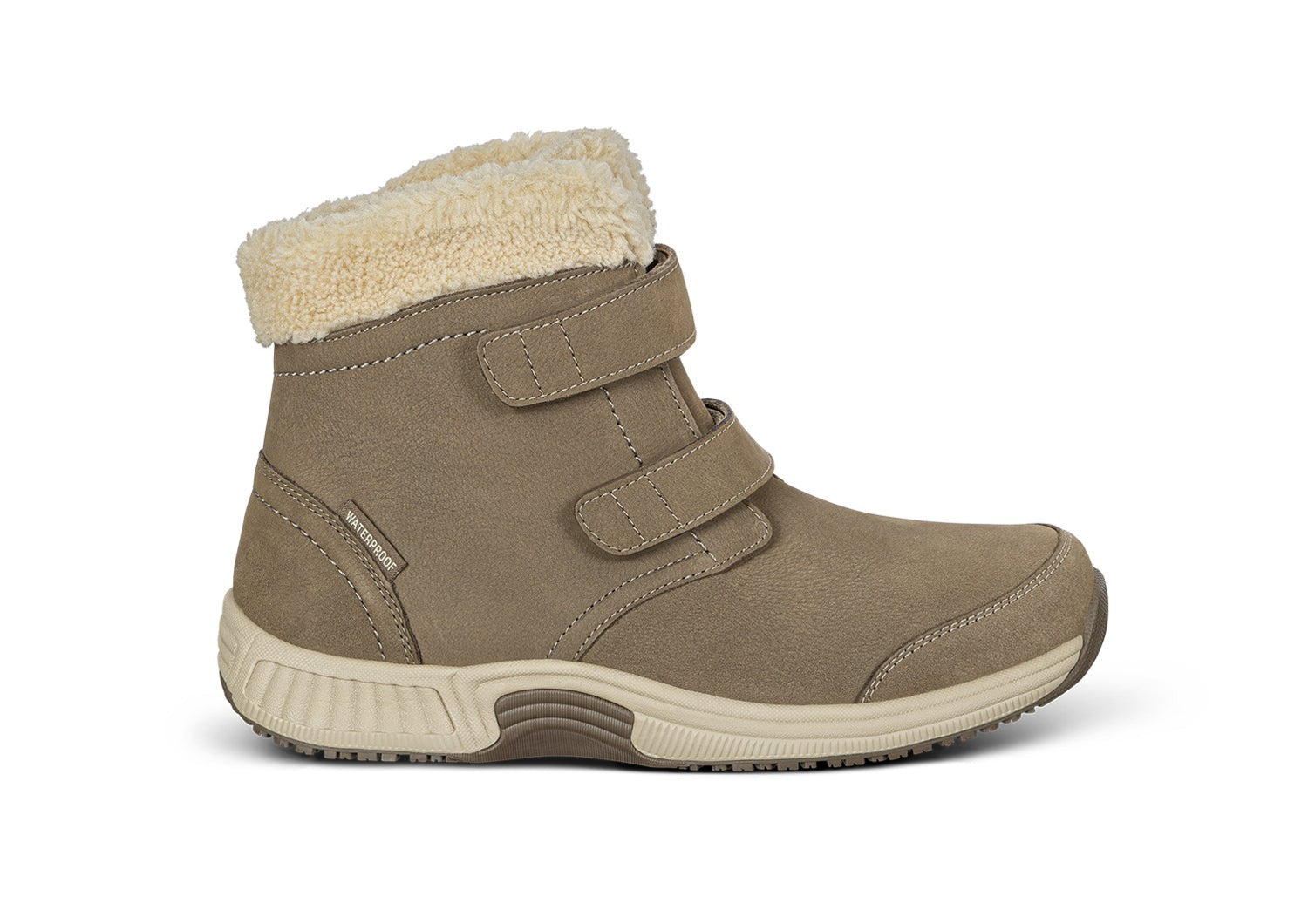 Orthofeet Florence Waterproof Cushioned Support Women's Boots in Taupe