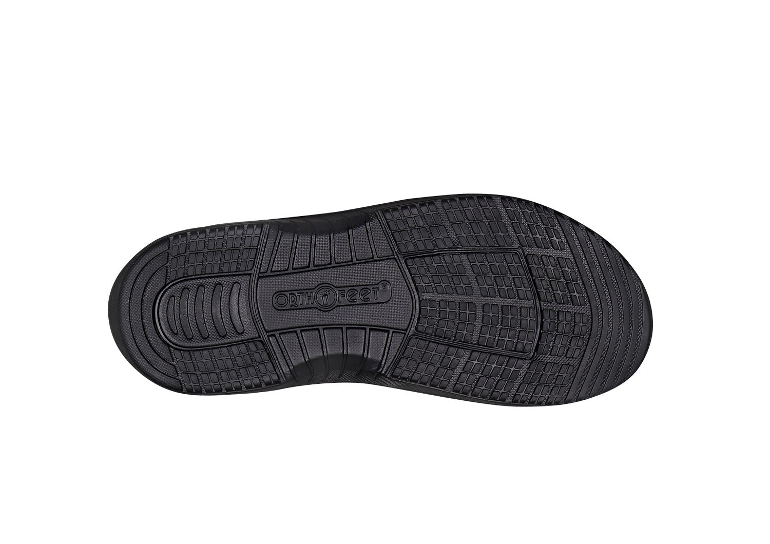 Orthofeet Gemini Adjustable Heel Strap - Black - Sole View - 7