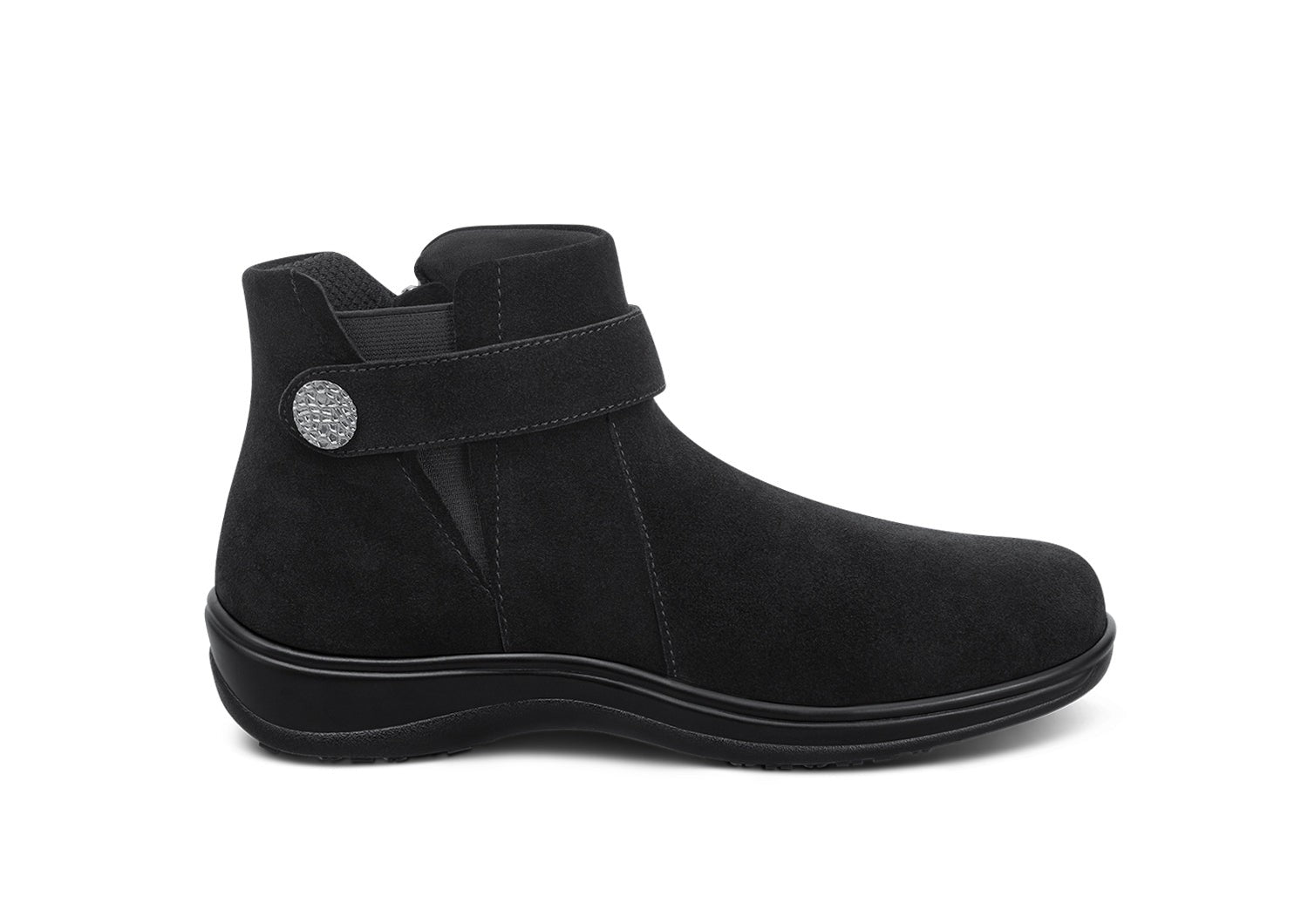 Orthofeet Heather Arch-Support Chelsea Women's Boots in Black