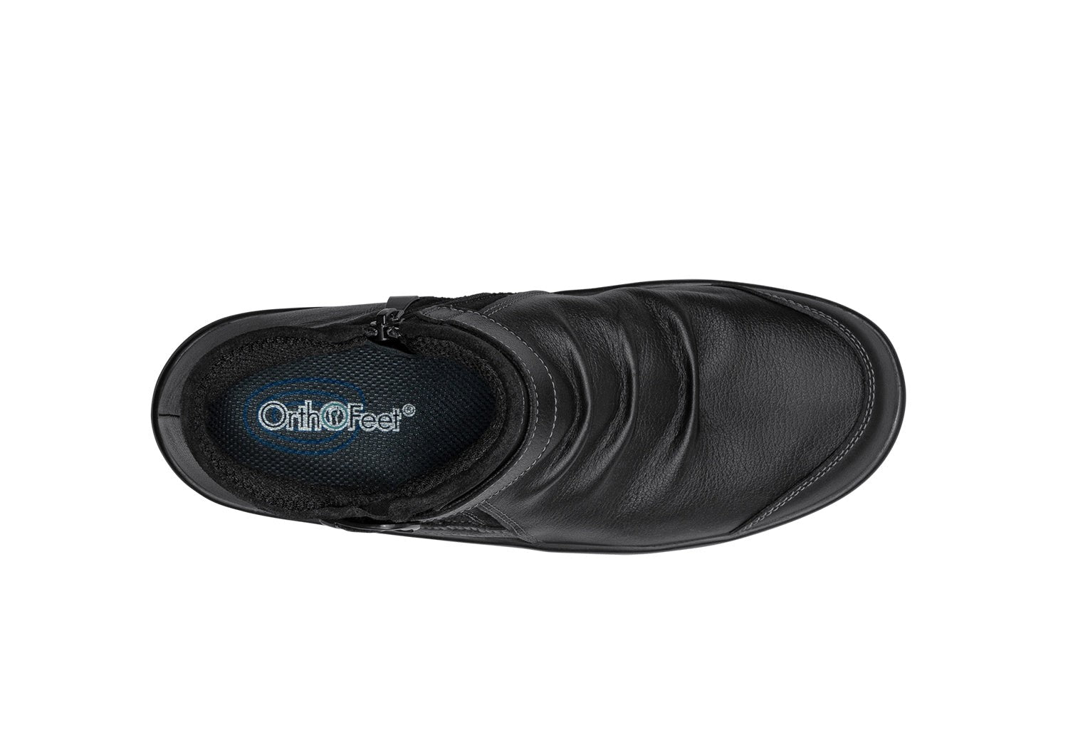 Orthofeet Heidi Supportive Comfort Women's Boots - Black - Bird's Eye View - 6