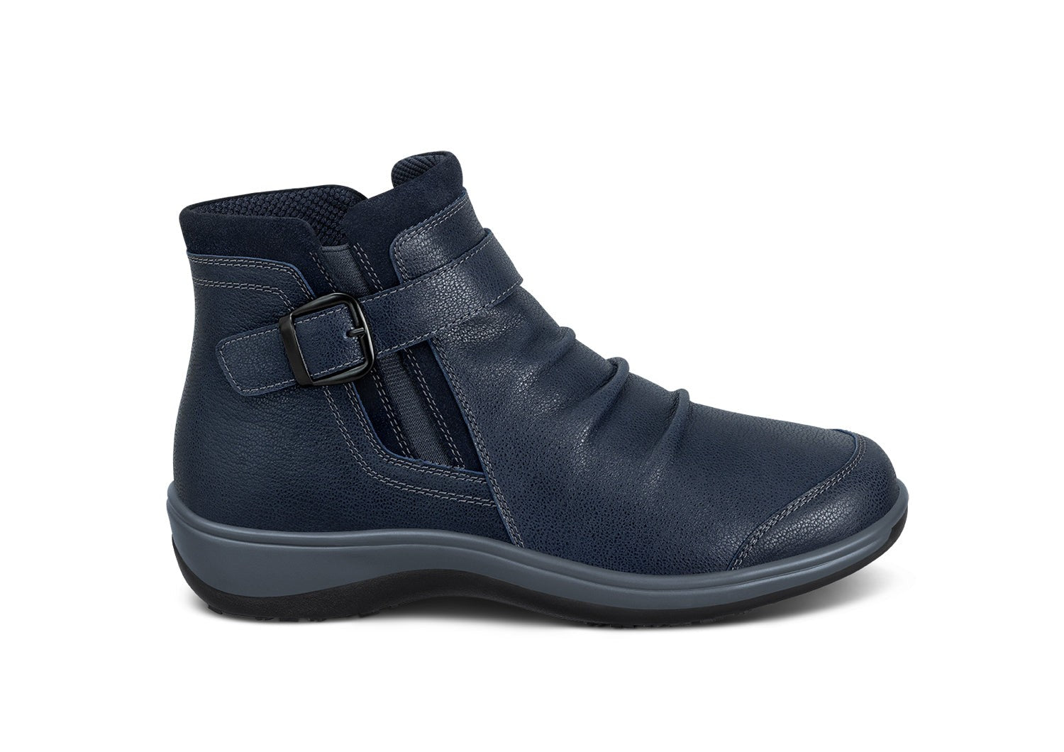 Orthofeet Heidi Supportive Comfort Women's Boots in Navy
