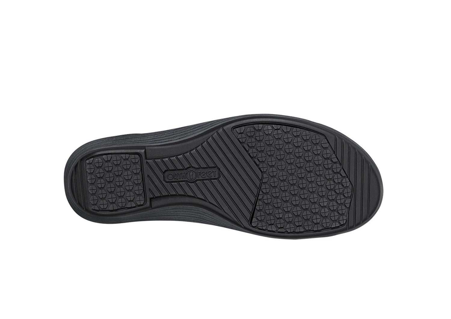 Orthofeet Hope Supportive Orthotic Wedge Women's Sandals - Black - Sole View - 8
