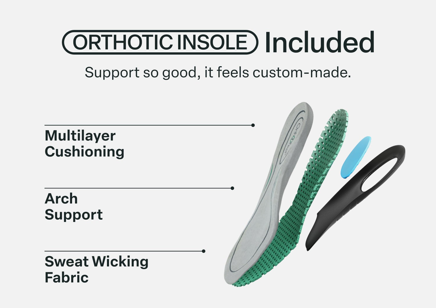 Orthofeet Hydra Cushioned Support Women's Sandals - Lifestyle - Orthotic Insole Details - 2