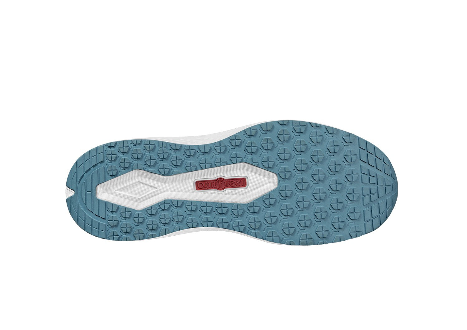 Orthofeet Iris Stretch Max-Cushion Support Women's Sneakers - Blue - Sole View - 8