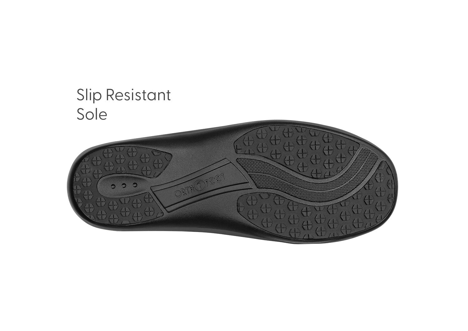 Orthofeet Irma Women's Clog - Charcoal - Sole View - 7