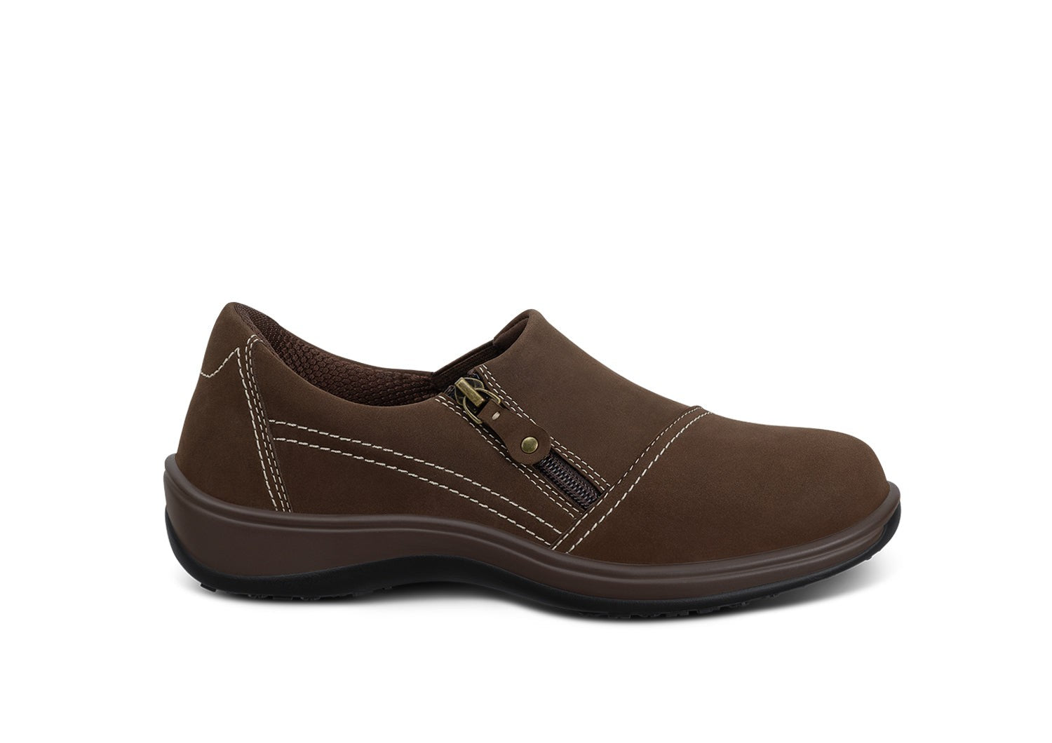 Orthofeet Jade Cushioned Arch Support Women's Casual - Brown - Product View - 1