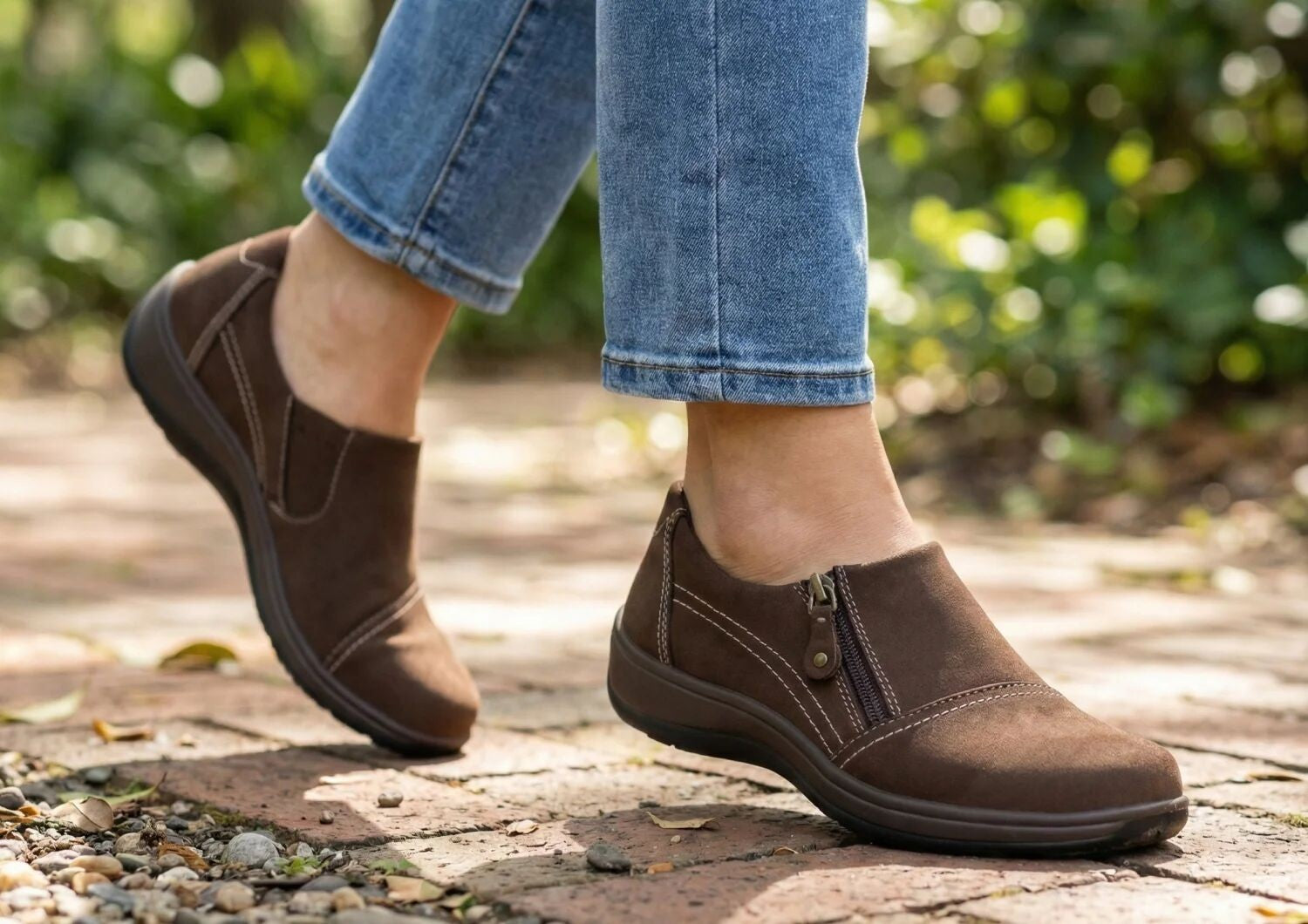 Orthofeet Jade Cushioned Arch Support Women's Casual - Brown - Lifestyle View - 7