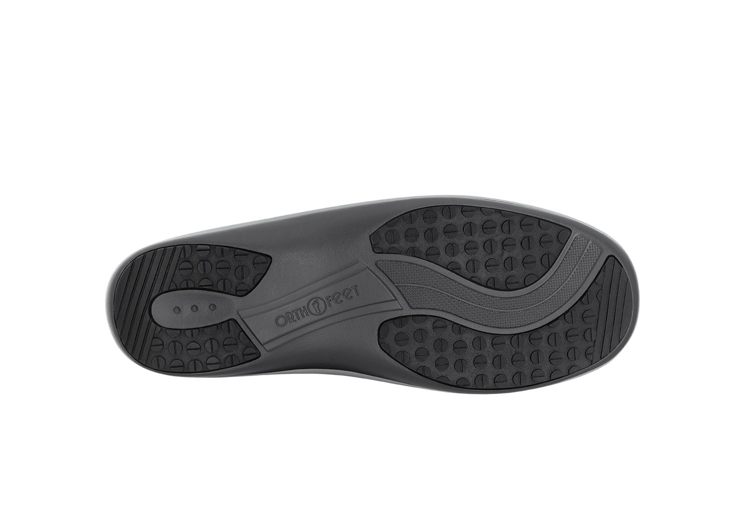 Orthofeet Jessa Cushioned Support Women's Casual Mary Jane - Gray - Sole View - 7
