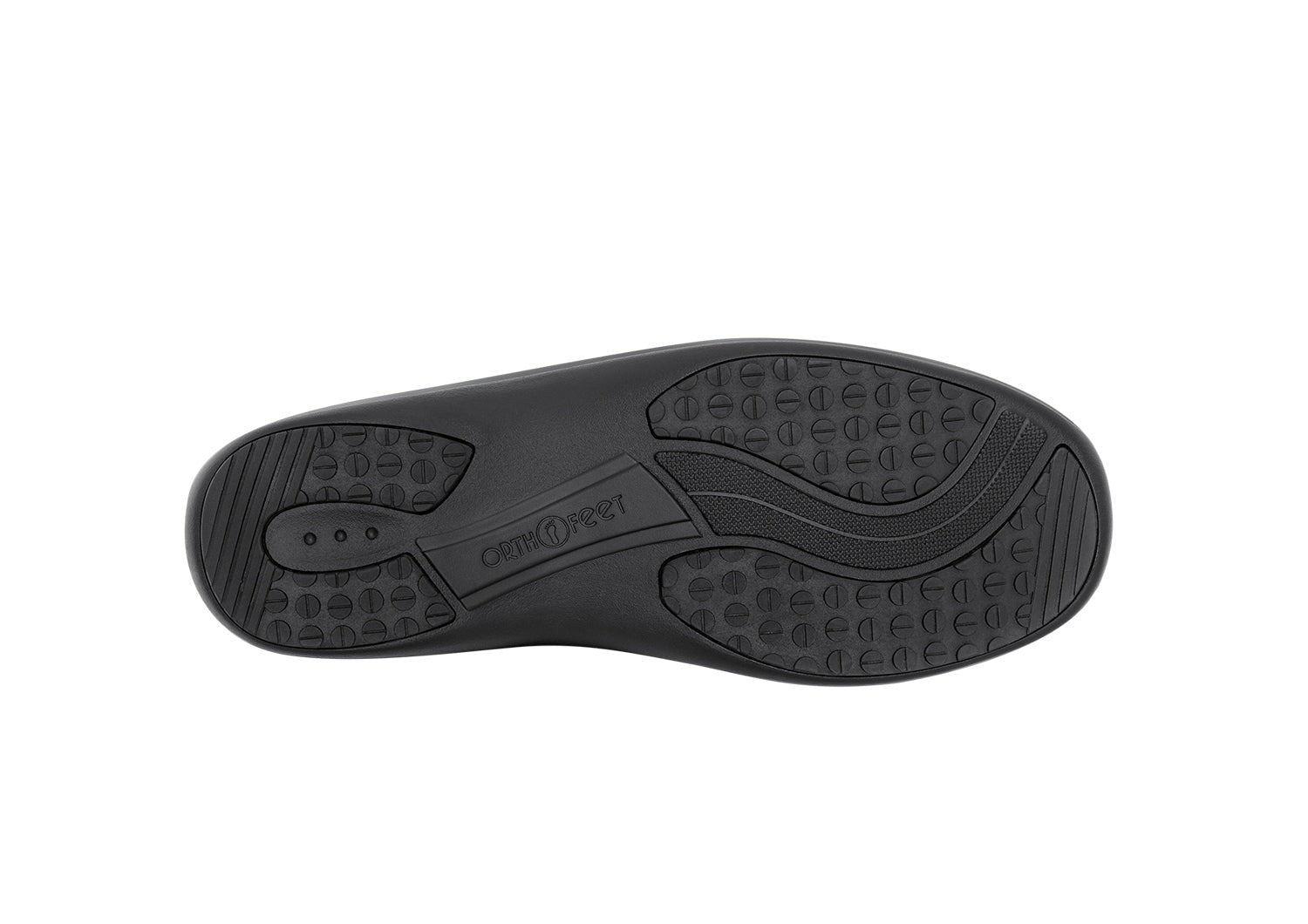 Orthofeet Jessa Cushioned Support Women's Casual Mary Jane - Navy - Sole View - 7