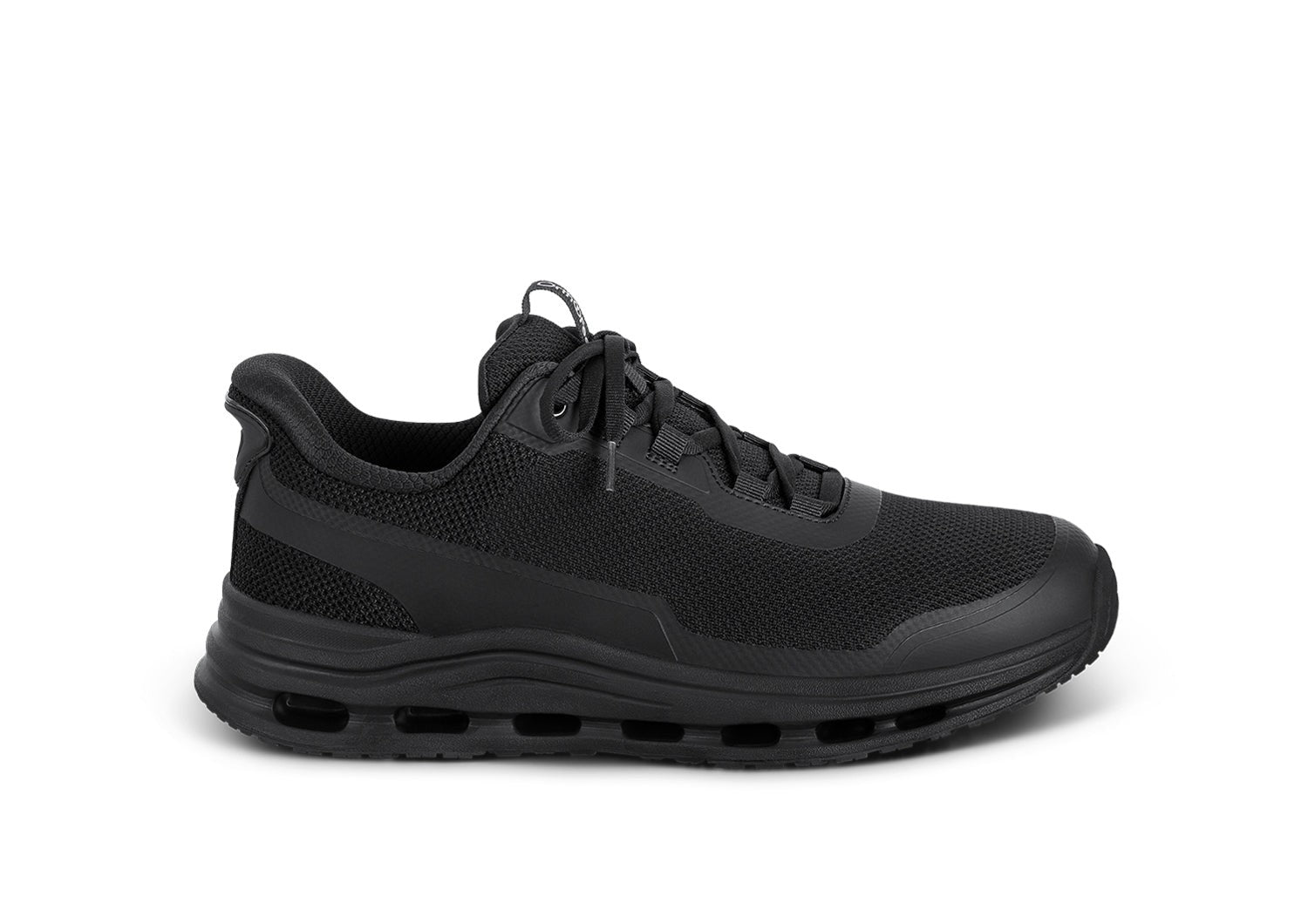 Orthofeet Journey Hands-Free Supportive Slip-On Men's Sneakers in Black/black