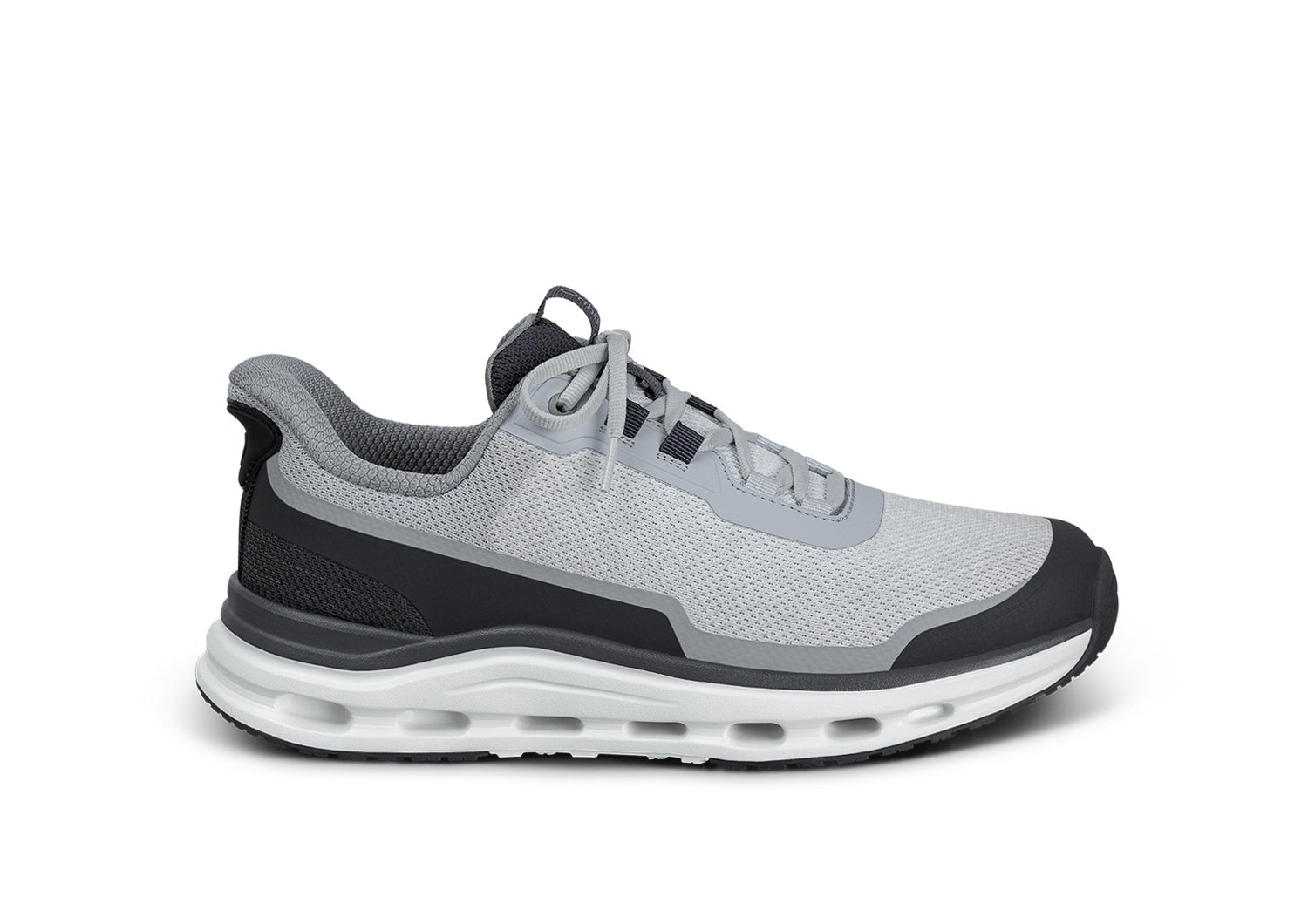 Orthofeet Journey Hands-Free Supportive Slip-On Men's Sneakers - Gray - Product View - 1