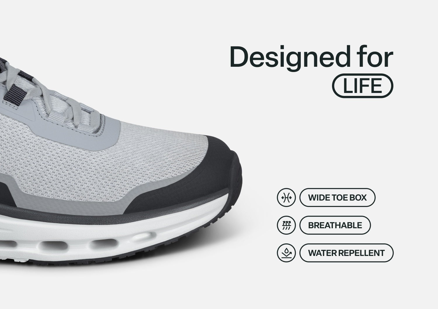 Orthofeet Journey Hands-Free Supportive Slip-On Men's Sneakers - Gray - Feature Detail - 4