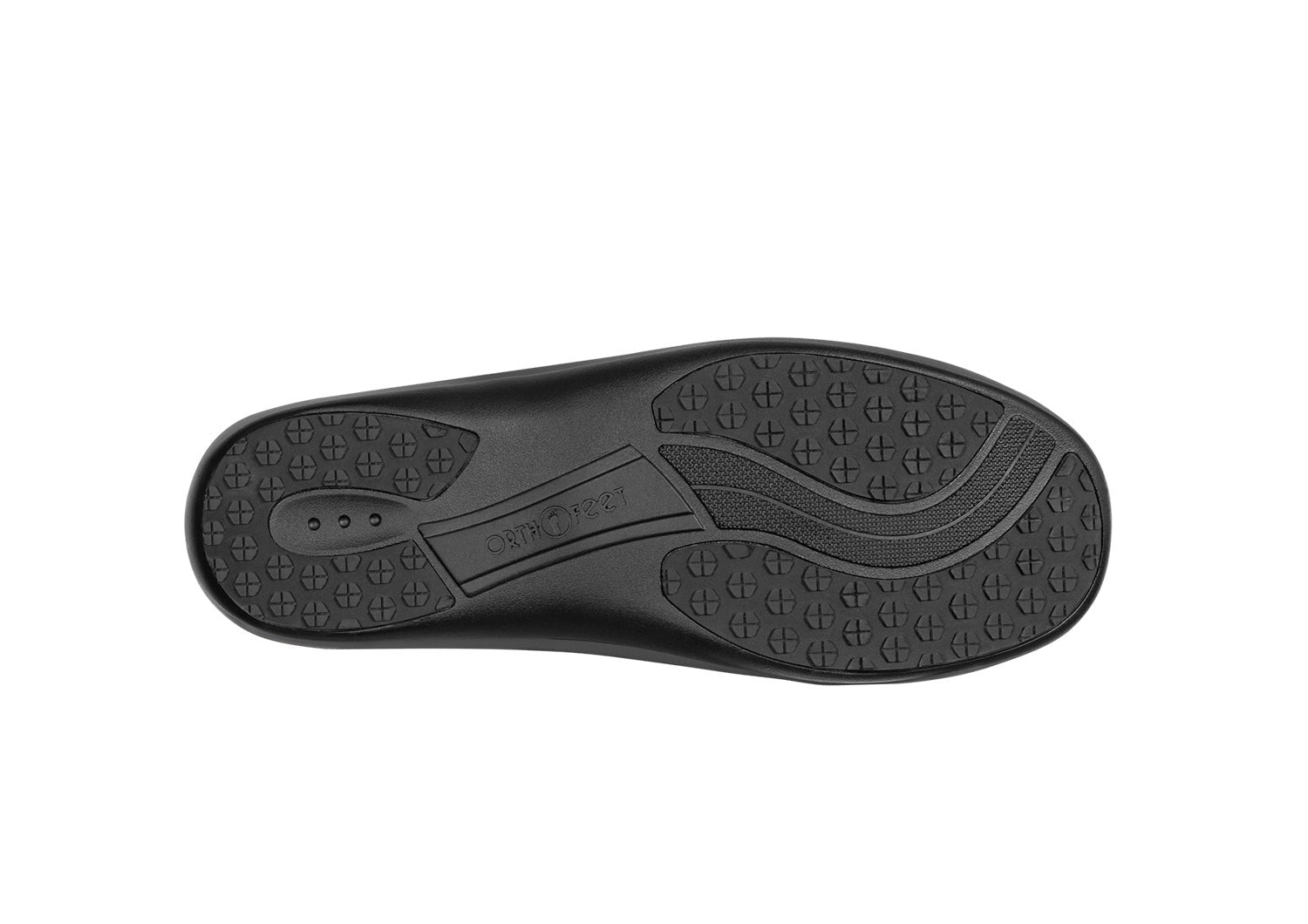 Orthofeet Juno Supportive Cushioned Women's Mary Jane - Navy - Sole View - 7